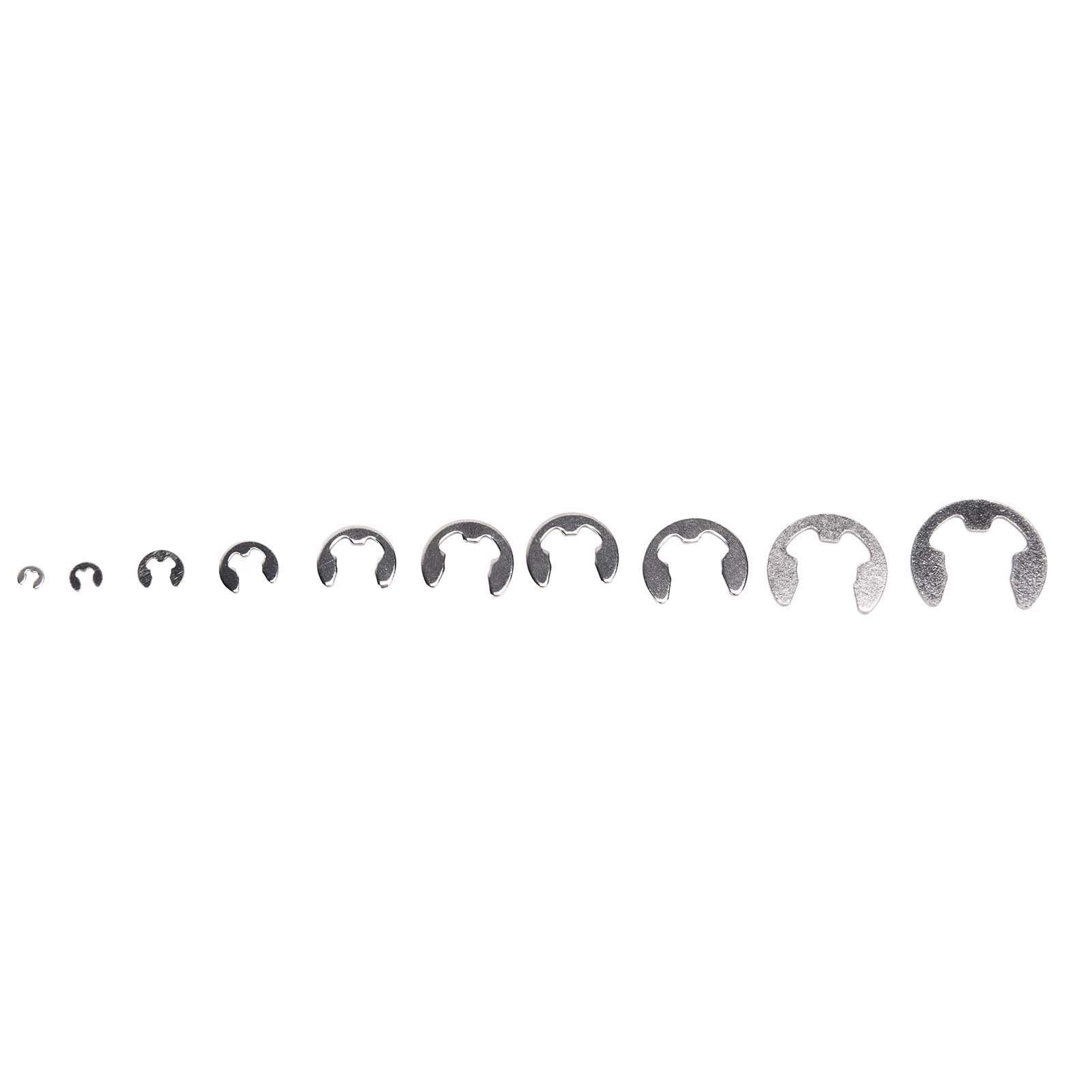 120PCS Snap Rings M1.5‑10 Mini Portable Corrosion Resistant Stainless Steel view 14