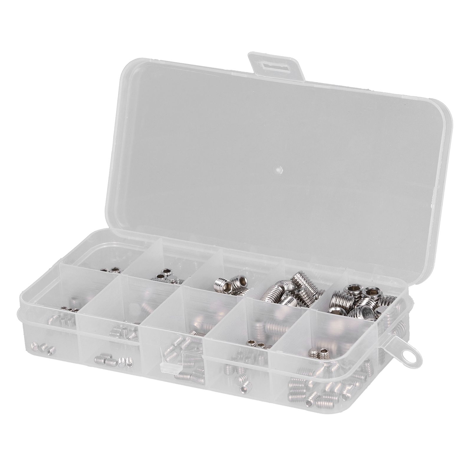 220 Pcs Grub Screw Stainless Steel M3 to M8 Inner Hex Concave End Tight Joint view 2