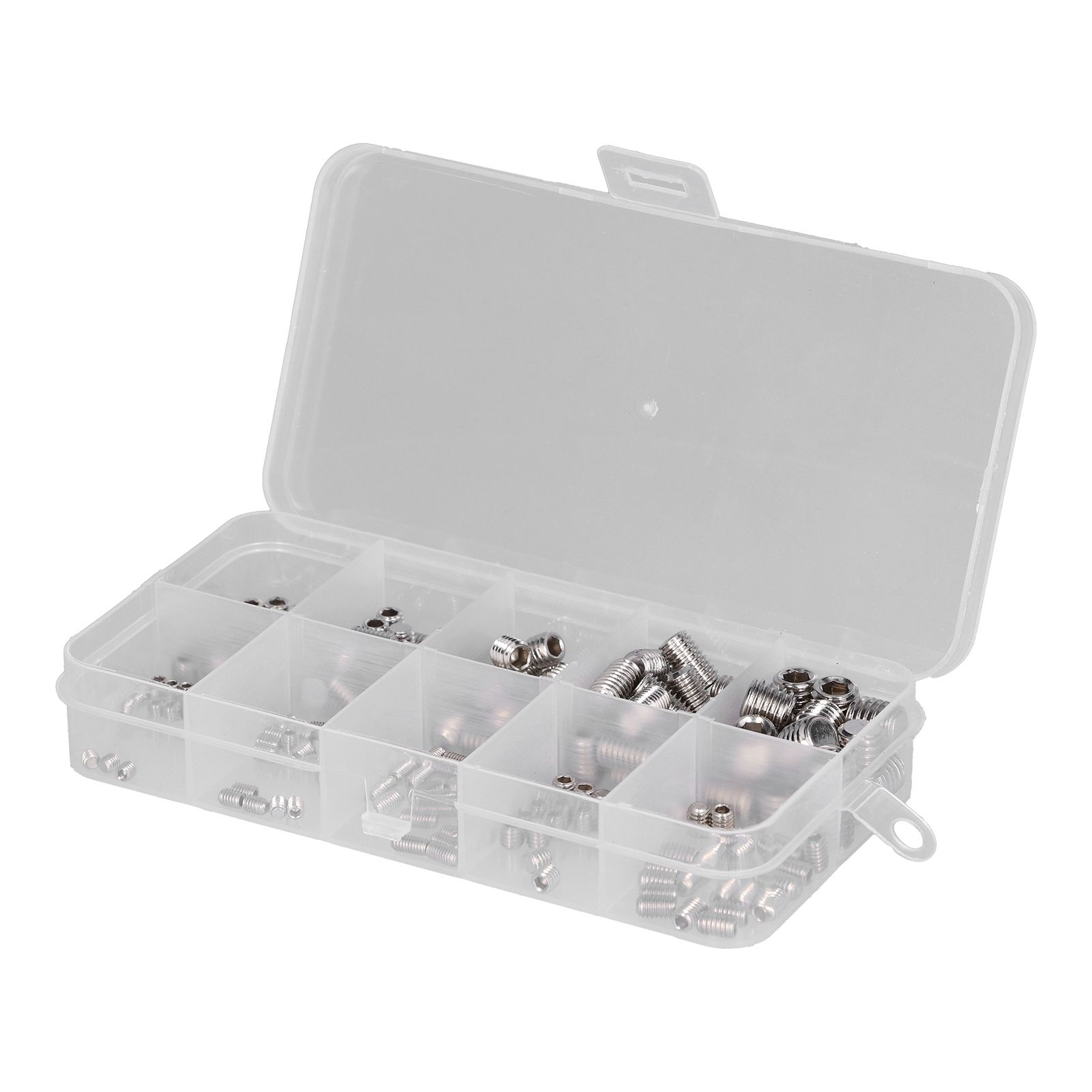 220 Pcs Grub Screw Stainless Steel M3 to M8 Inner Hex Concave End Tight Joint view 3