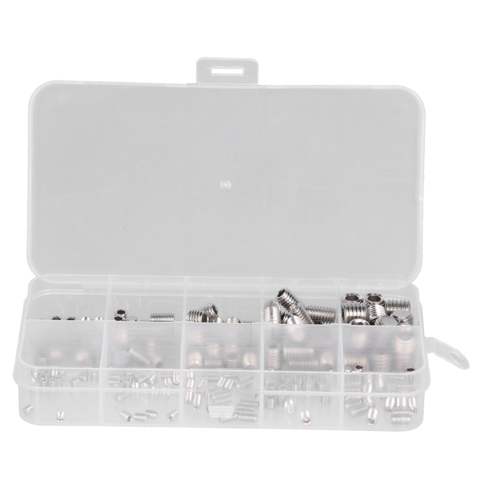 220 Pcs Grub Screw Stainless Steel M3 to M8 Inner Hex Concave End Tight Joint view 5