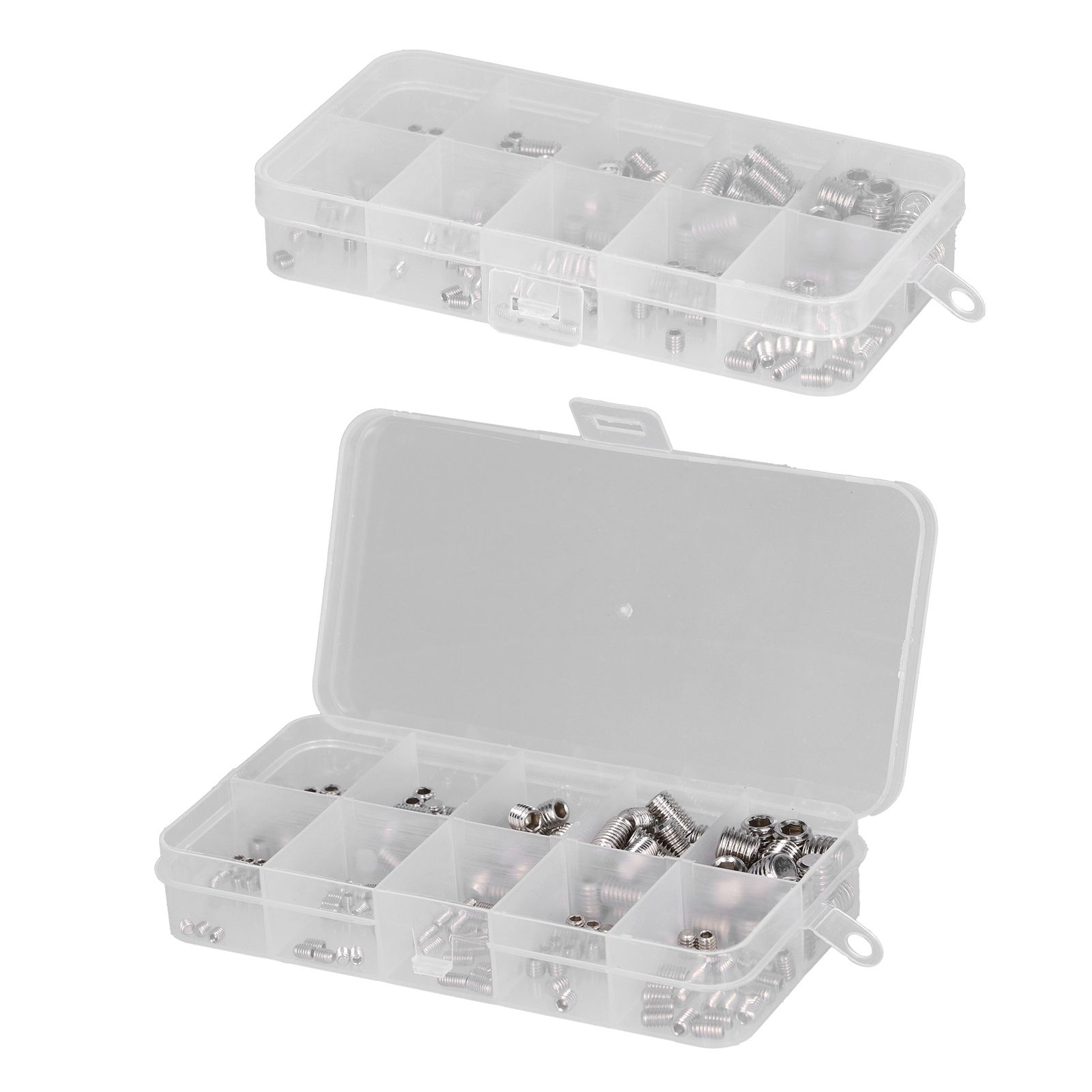 220 Pcs Grub Screw Stainless Steel M3 to M8 Inner Hex Concave End Tight Joint view 9