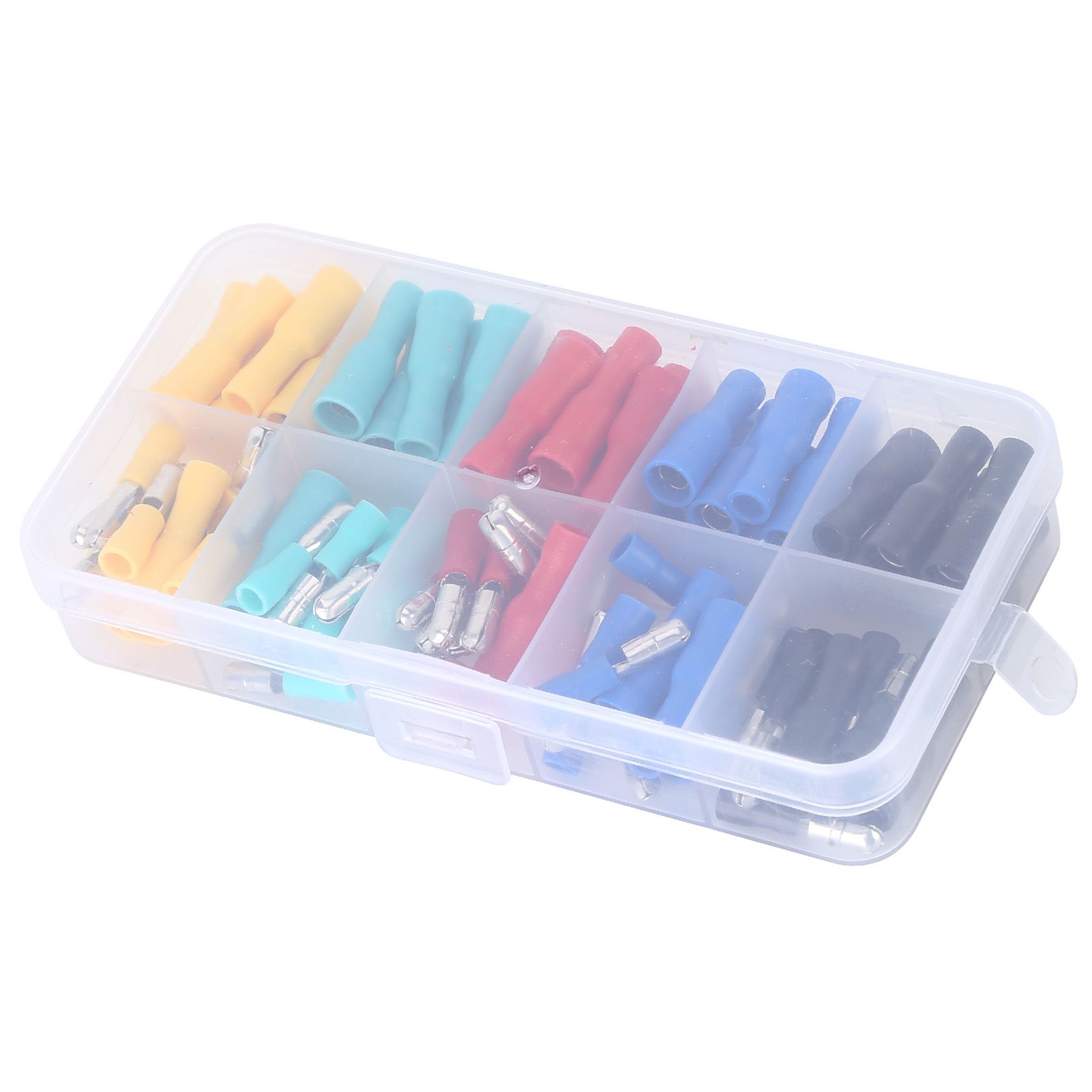 100Pcs Electrical Wire Terminal Male Female Many Colours Plug in Type Cold view 2