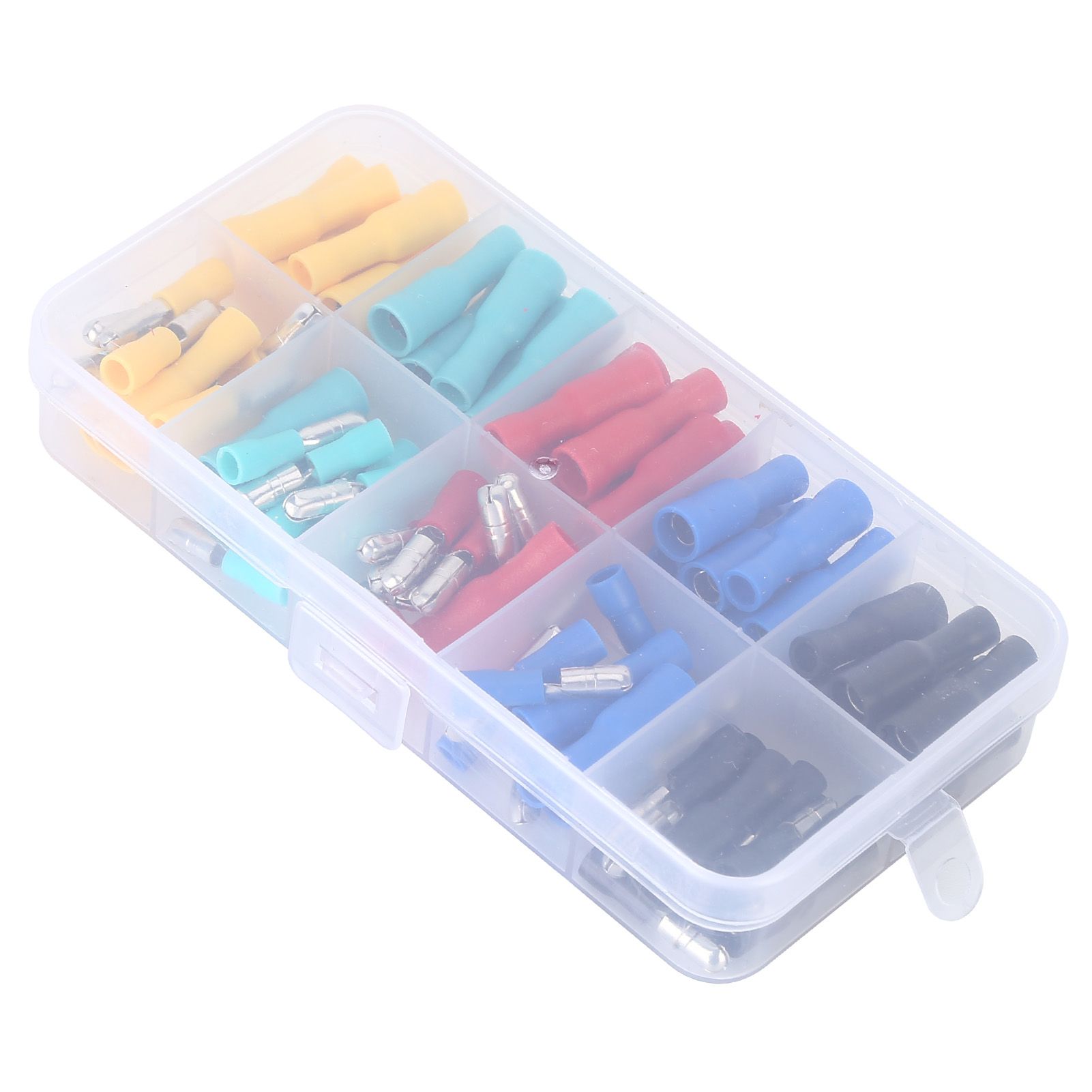 100Pcs Electrical Wire Terminal Male Female Many Colours Plug in Type Cold view 3