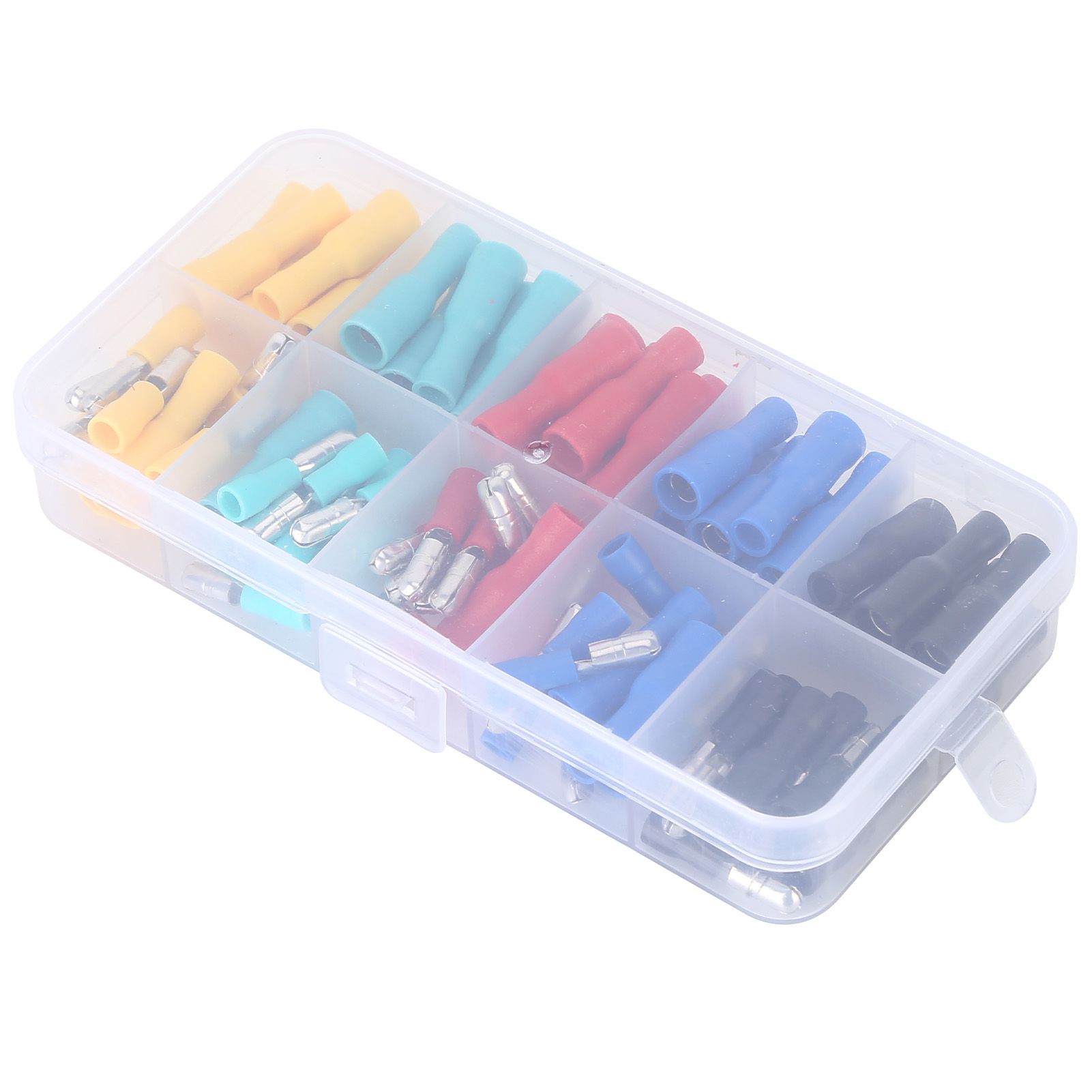 100Pcs Electrical Wire Terminal Male Female Many Colours Plug in Type Cold view 4