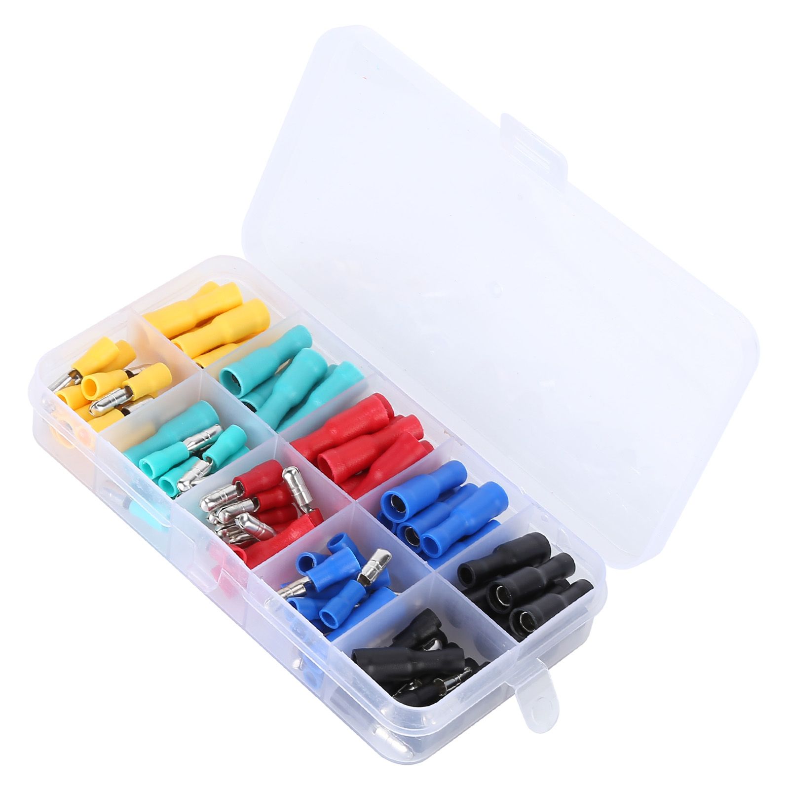 100Pcs Electrical Wire Terminal Male Female Many Colours Plug in Type Cold view 5