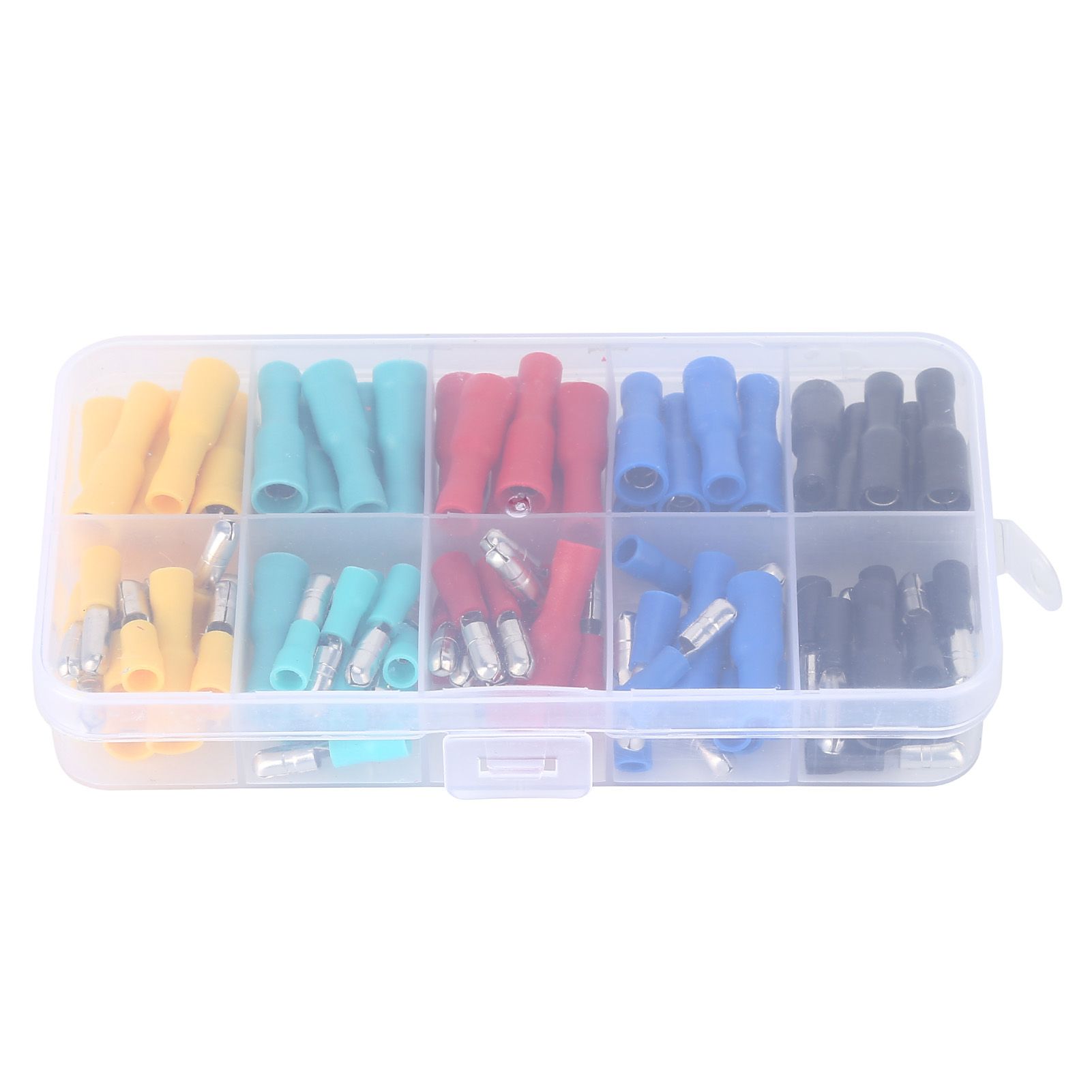 100Pcs Electrical Wire Terminal Male Female Many Colours Plug in Type Cold view 8
