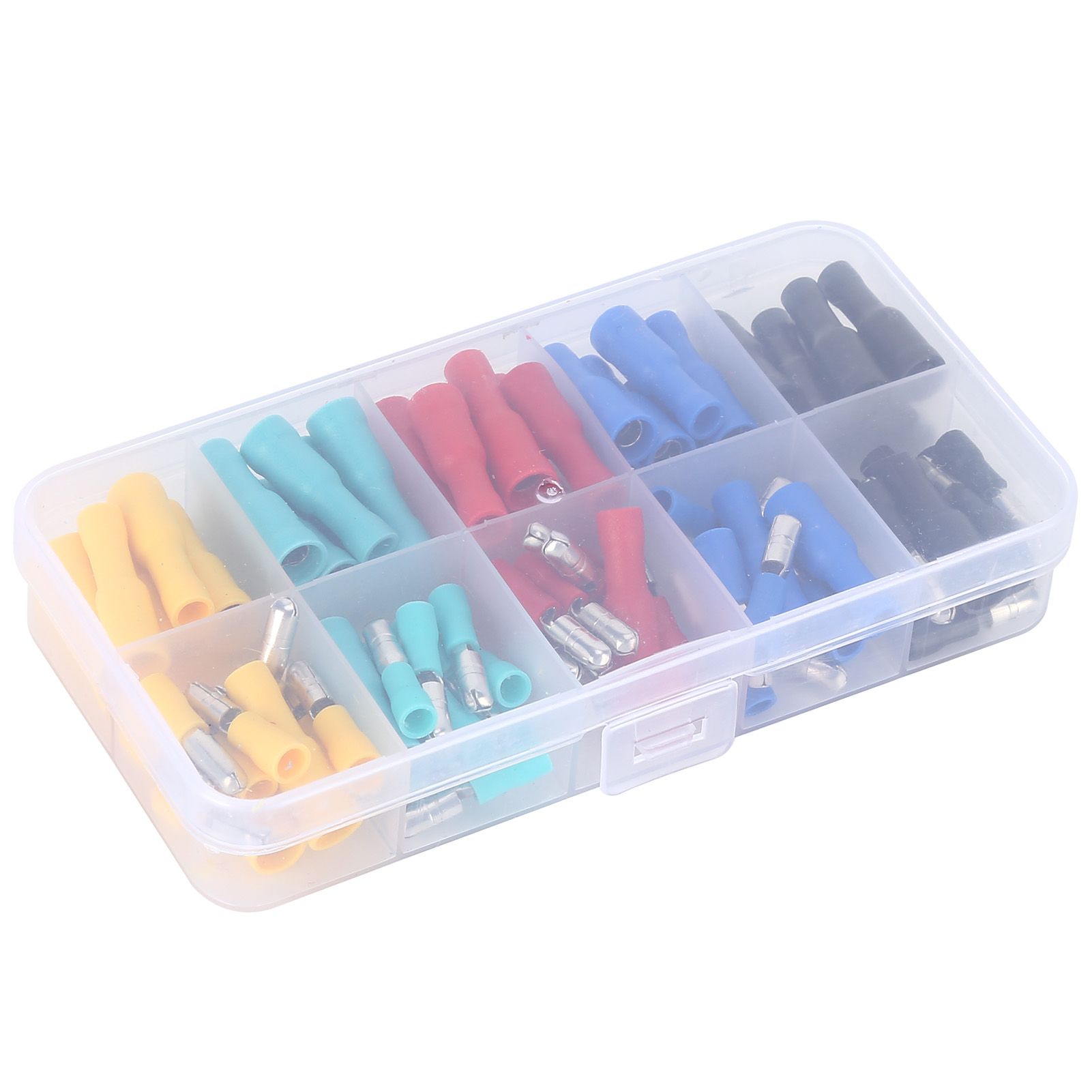 100Pcs Electrical Wire Terminal Male Female Many Colours Plug in Type Cold view 9