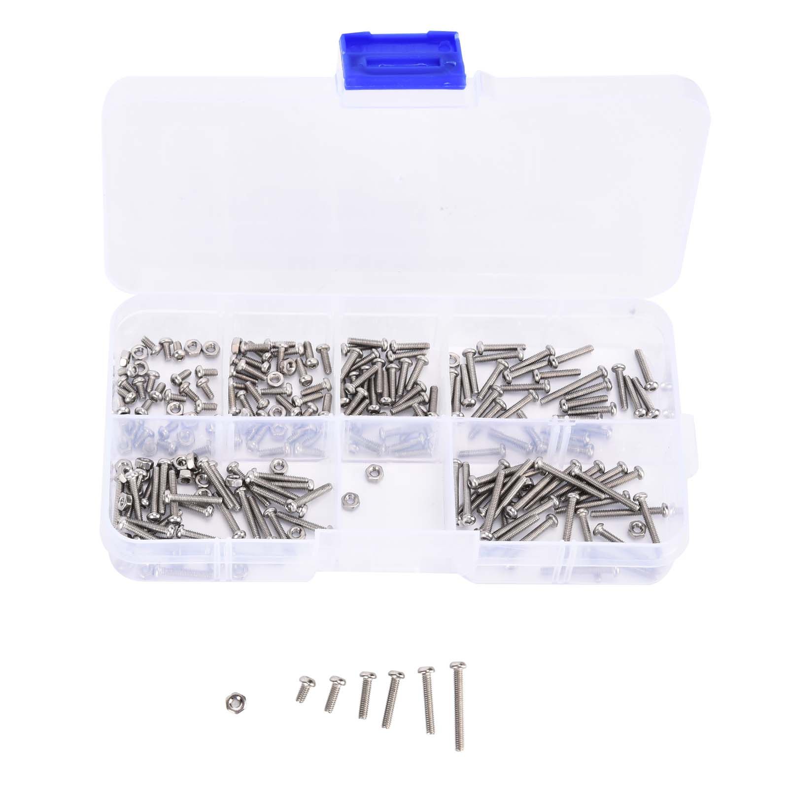 230Pcs Screw Nut Combination Set Stainless Steel M2 Small Volume Tool view 5