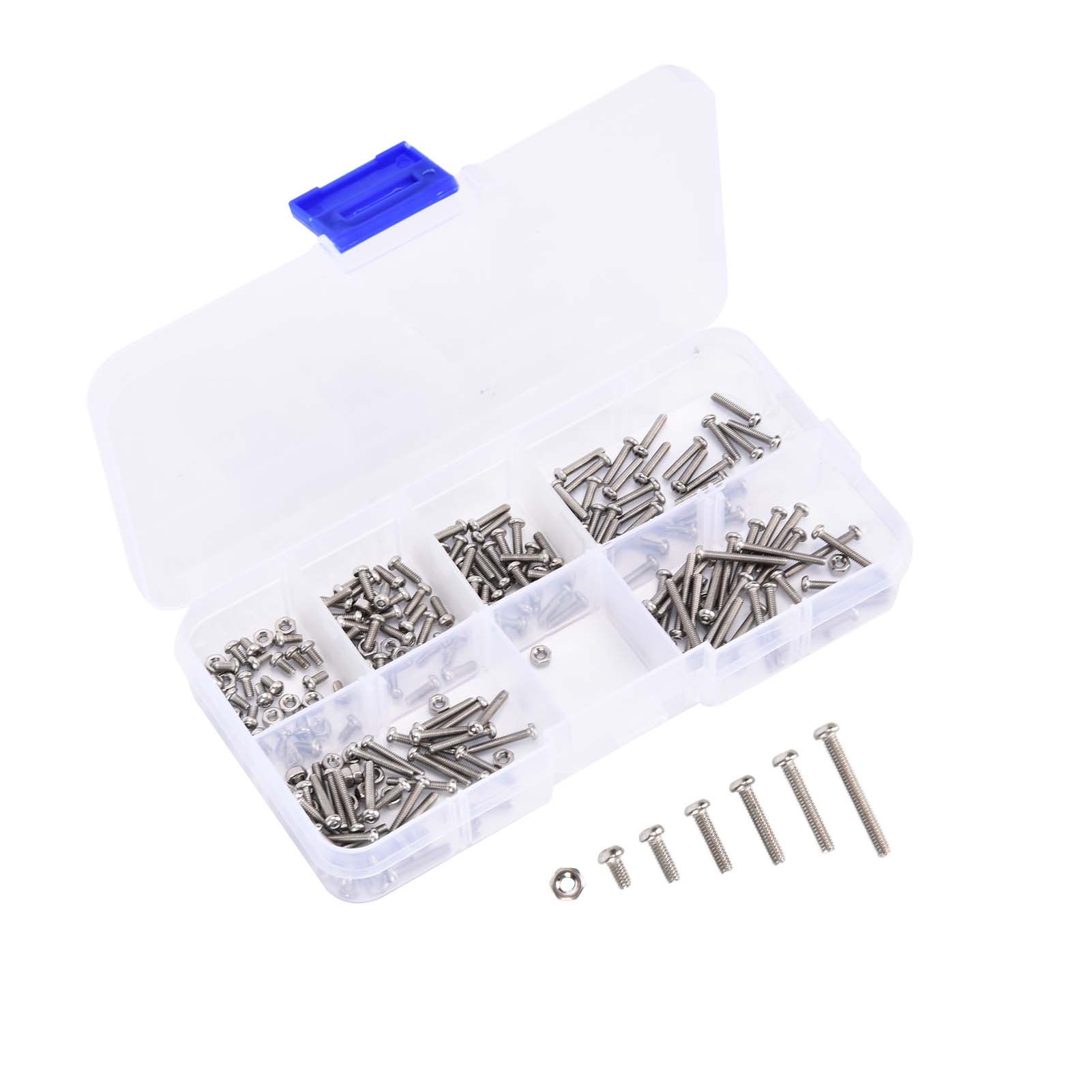 230Pcs Screw Nut Combination Set Stainless Steel M2 Small Volume Tool view 9