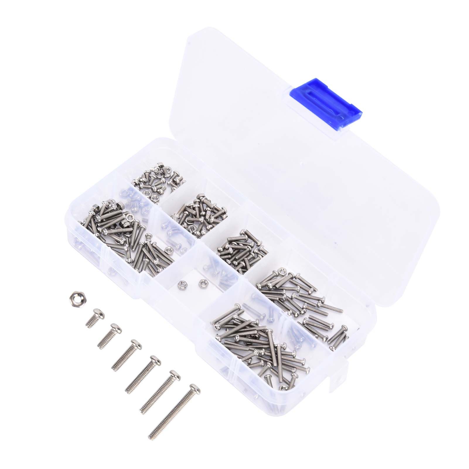 230Pcs Screw Nut Combination Set Stainless Steel M2 Small Volume Tool view 10