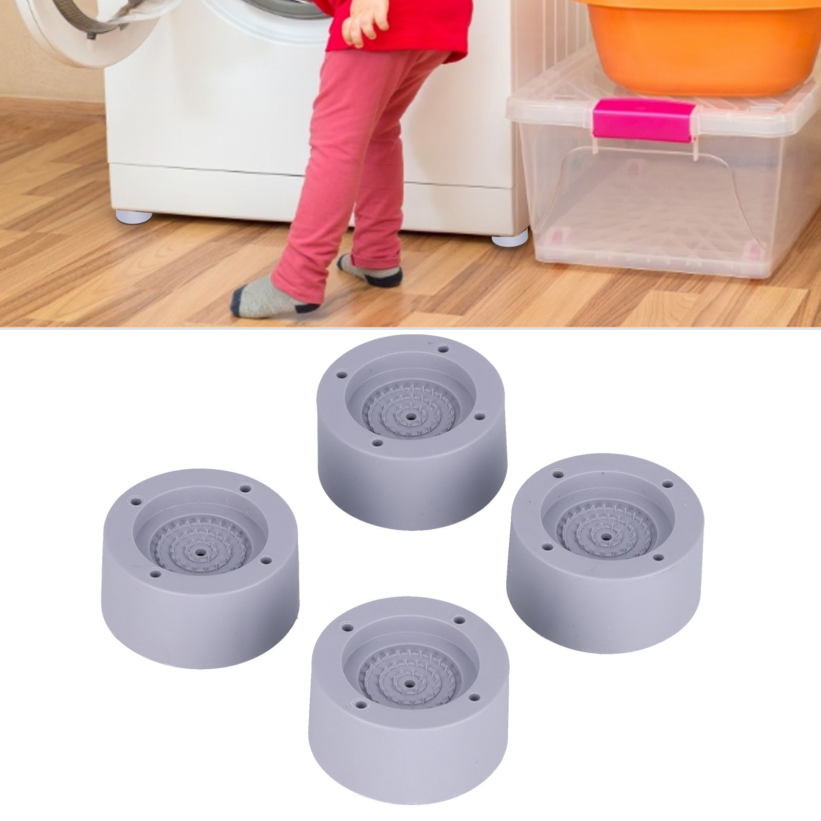 4Pcs Washing Machine Pad More Antiskid Very Practical Easier Installation Wear view 11