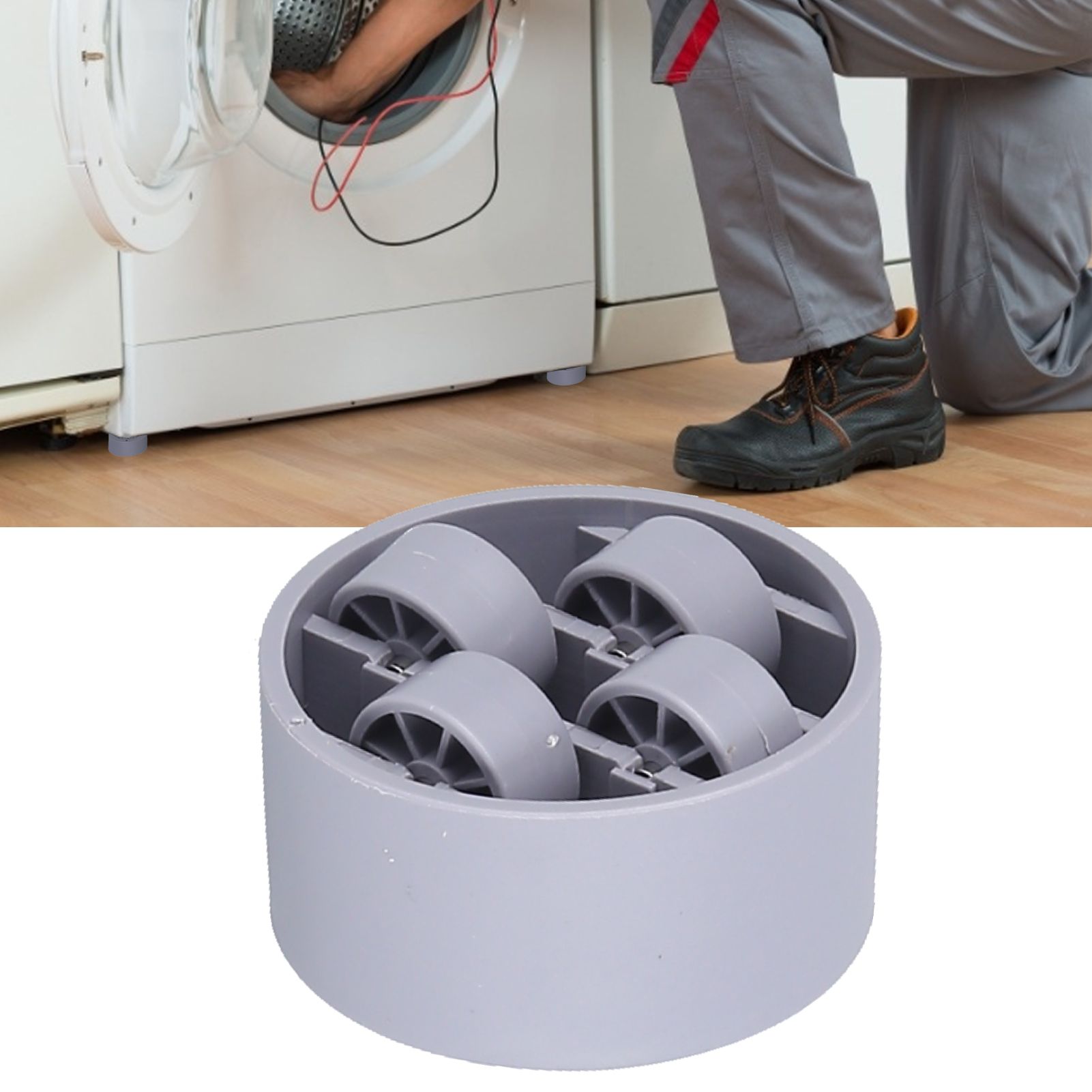4Pcs Washing Machine Pad More Antiskid Very Practical Easier Installation Wear view 12