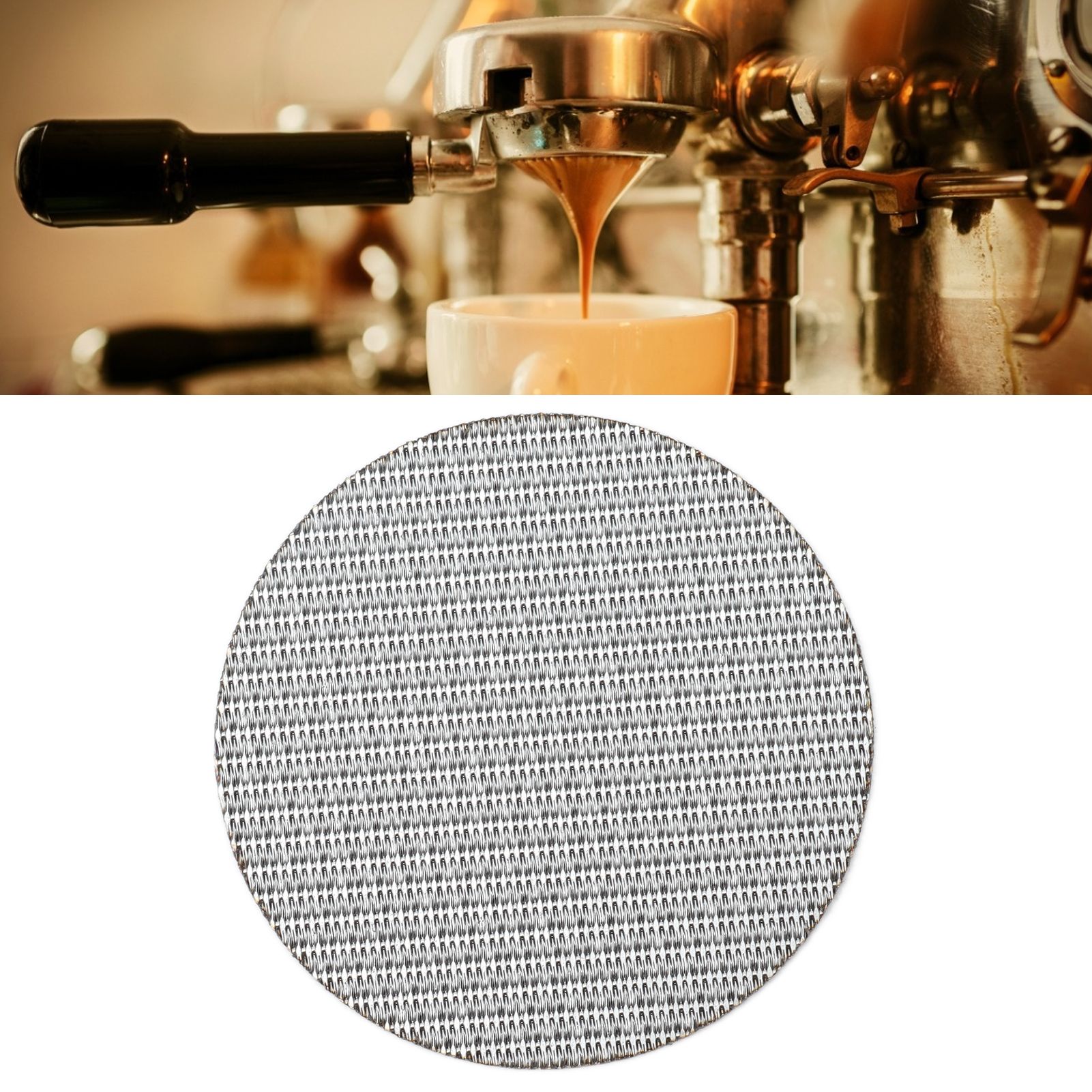 Coffee Portafilter Screen Reusable 316 Stainless Steel Puck Screen Filter view 11