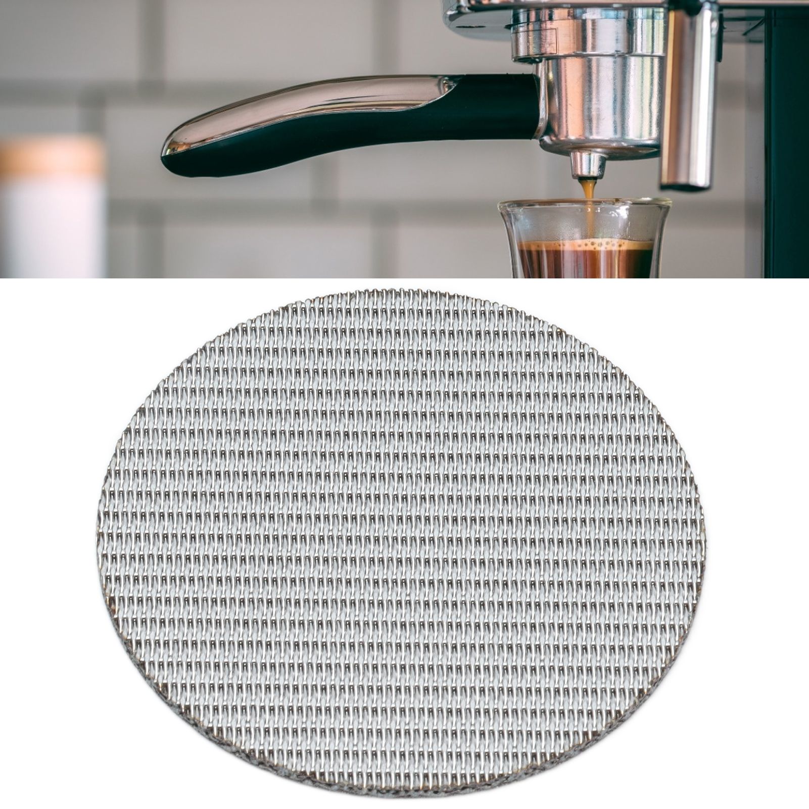 Coffee Portafilter Screen Reusable 316 Stainless Steel Puck Screen Filter view 12