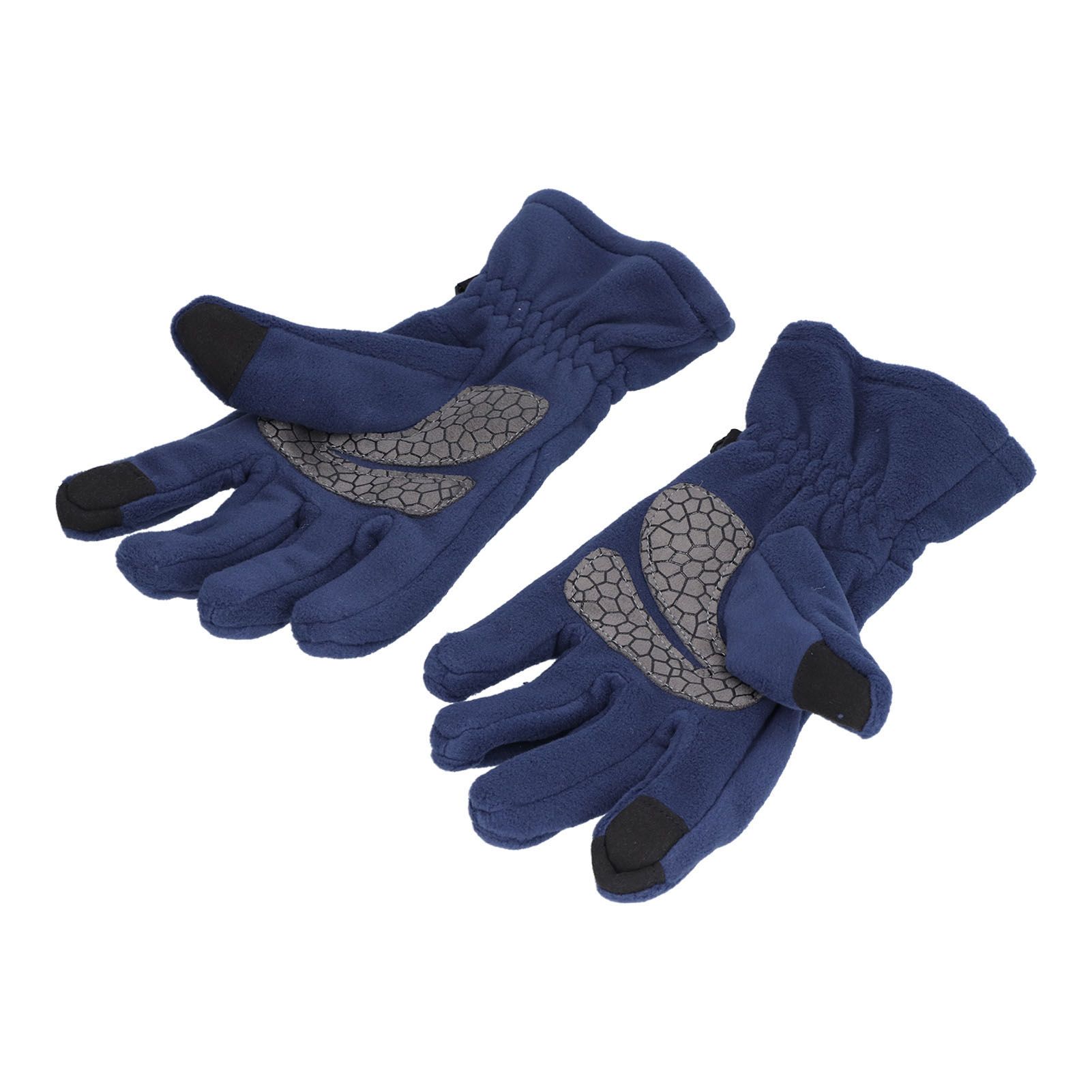 Windproof Gloves Induced Wearable Thickened Non Slip Blue Winter Gloves for view 4