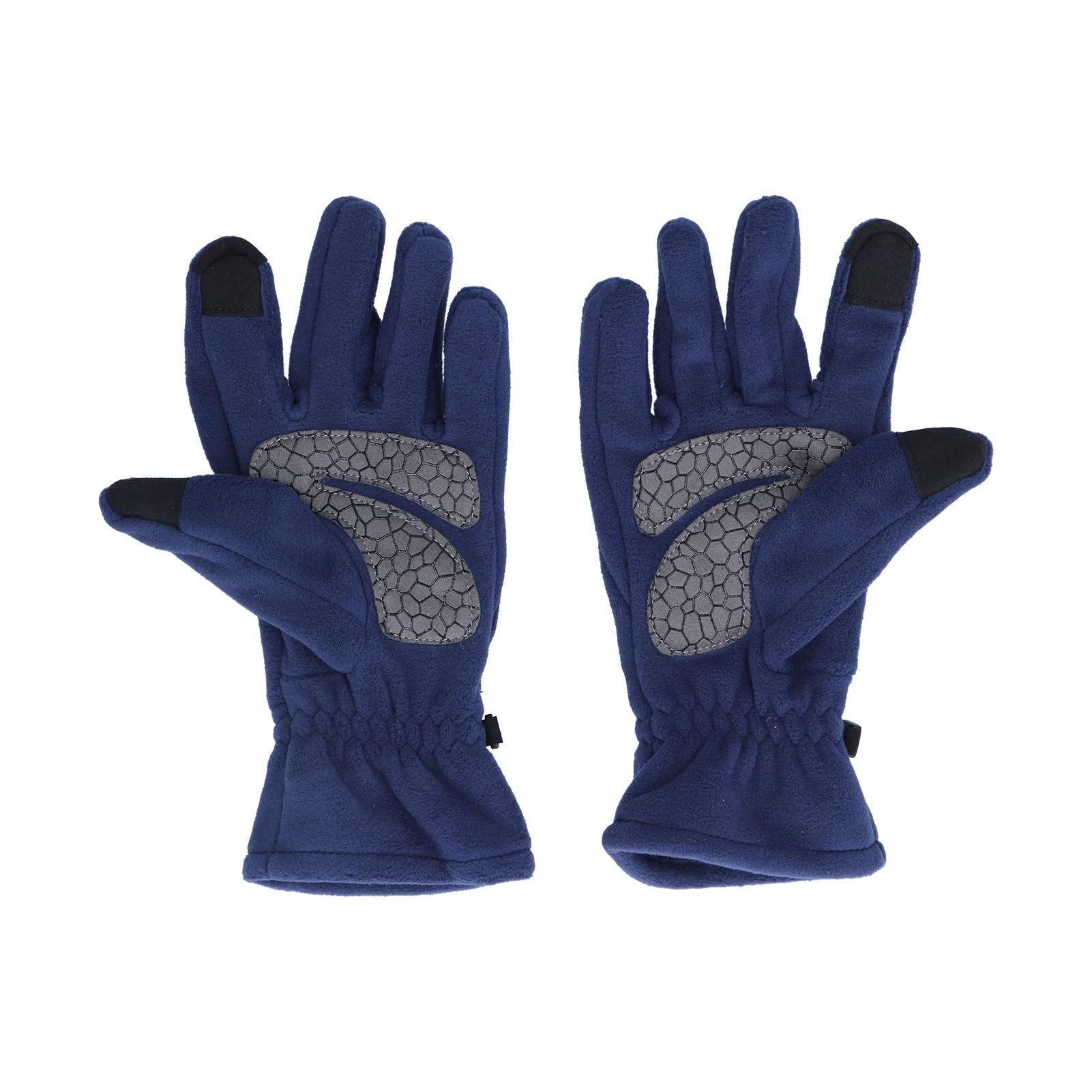 Windproof Gloves Induced Wearable Thickened Non Slip Blue Winter Gloves for view 3