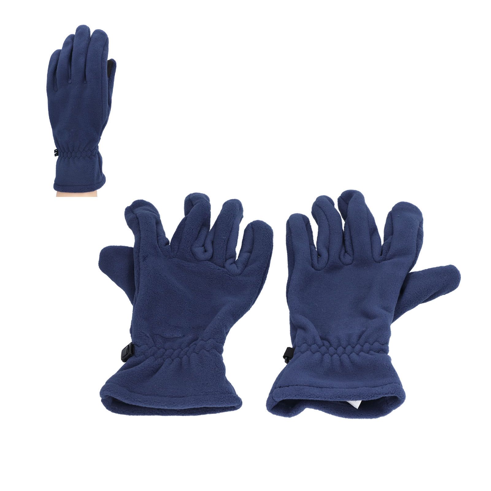 Windproof Gloves Induced Wearable Thickened Non Slip Blue Winter Gloves for view 9