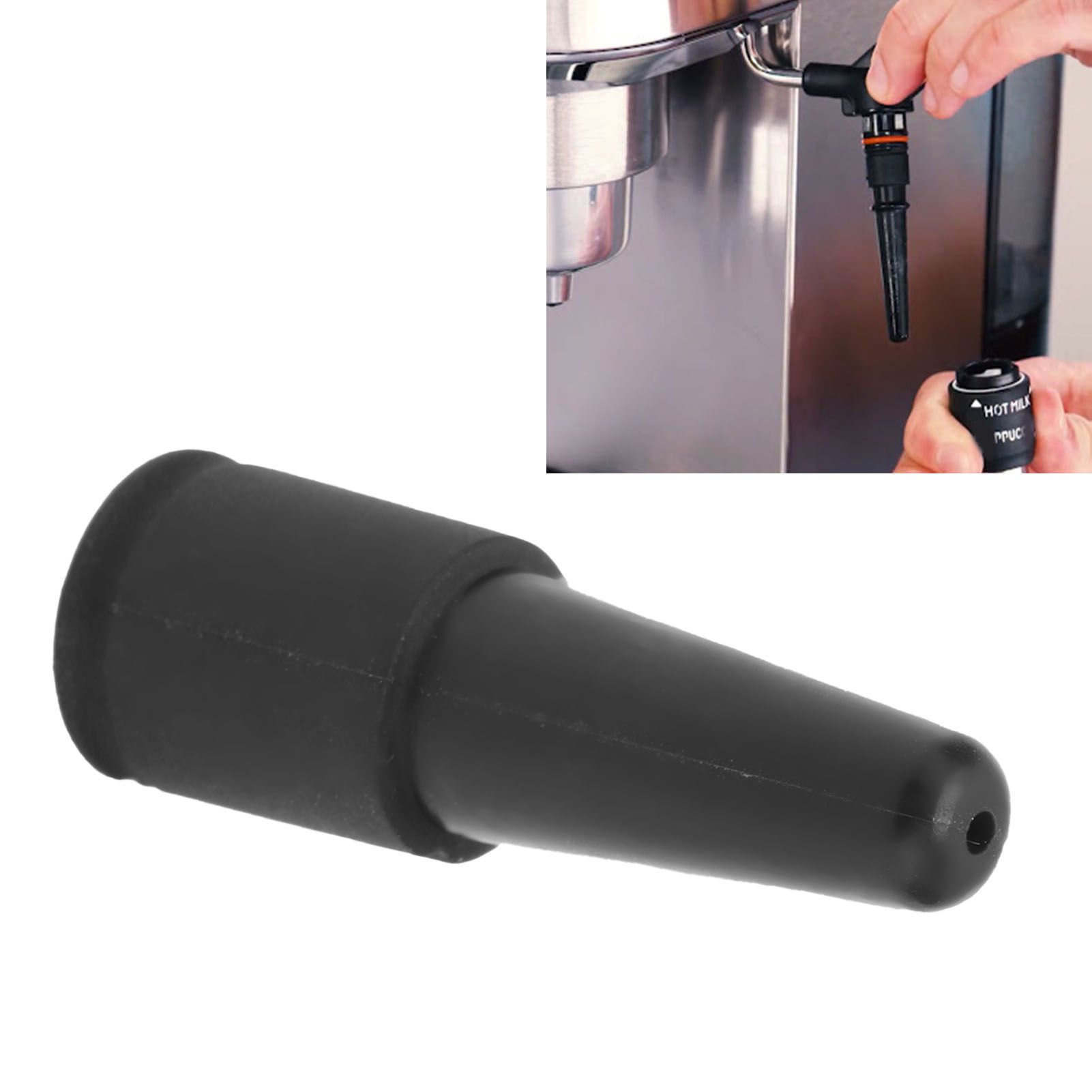 Coffee Machine Steam Nozzle 1 Hole Silicone Milk Foam Spout Replacement for view 11