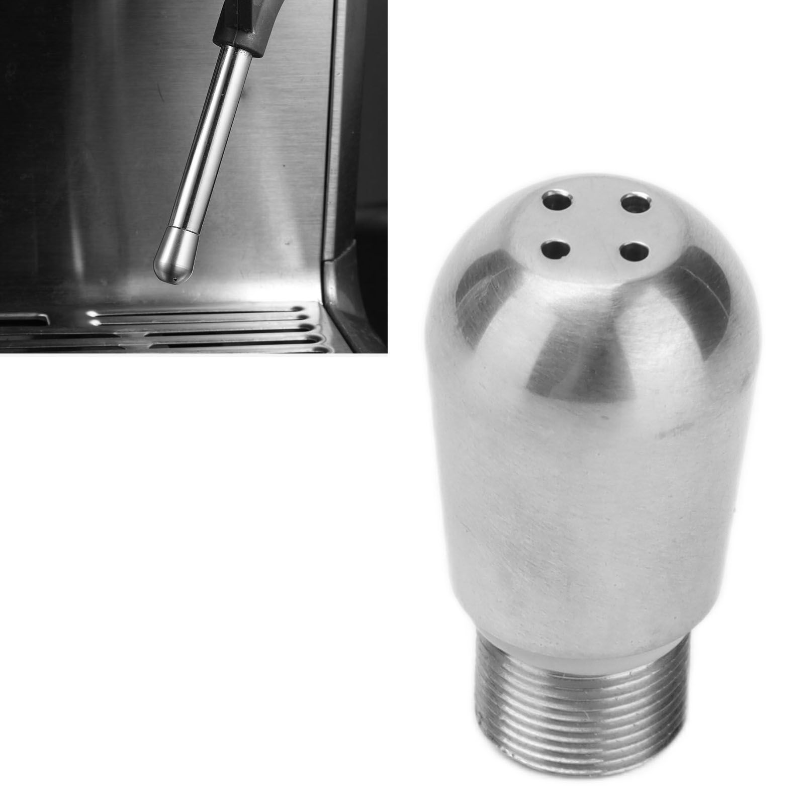 Coffee Machine Steam Nozzle Food Grade Stainless Steel Milk Frother Spout for view 12