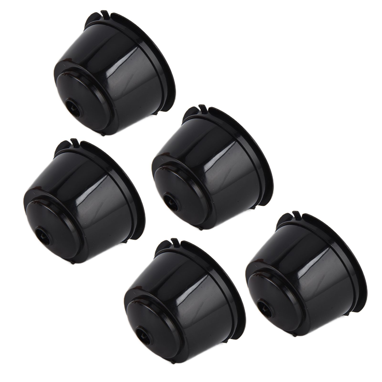 5Pcs 50ml Coffee Capsule Reusable Coffee Filter Cup with Spoon for DOLCE GUSTO view 2