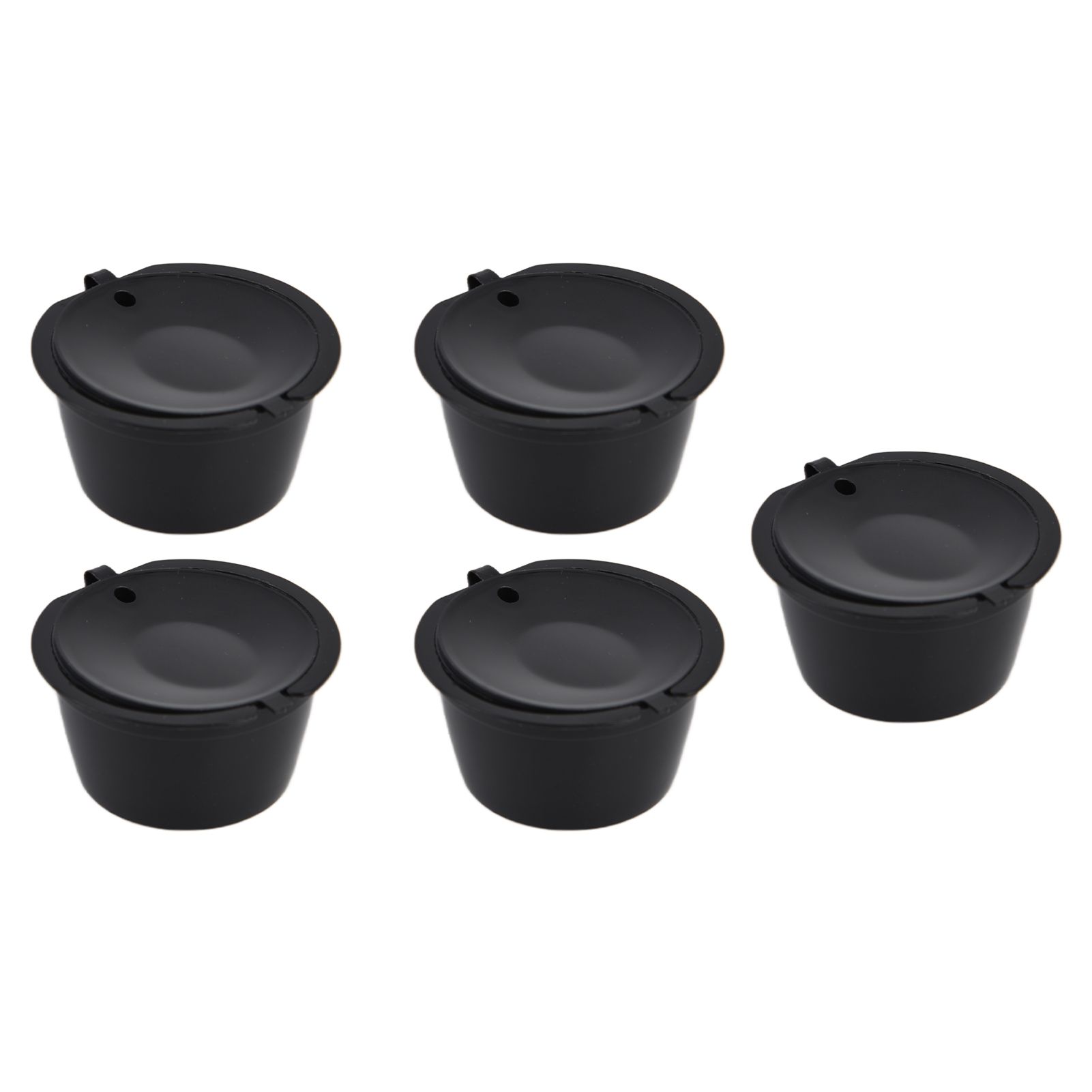 5Pcs 50ml Coffee Capsule Reusable Coffee Filter Cup with Spoon for DOLCE GUSTO view 4