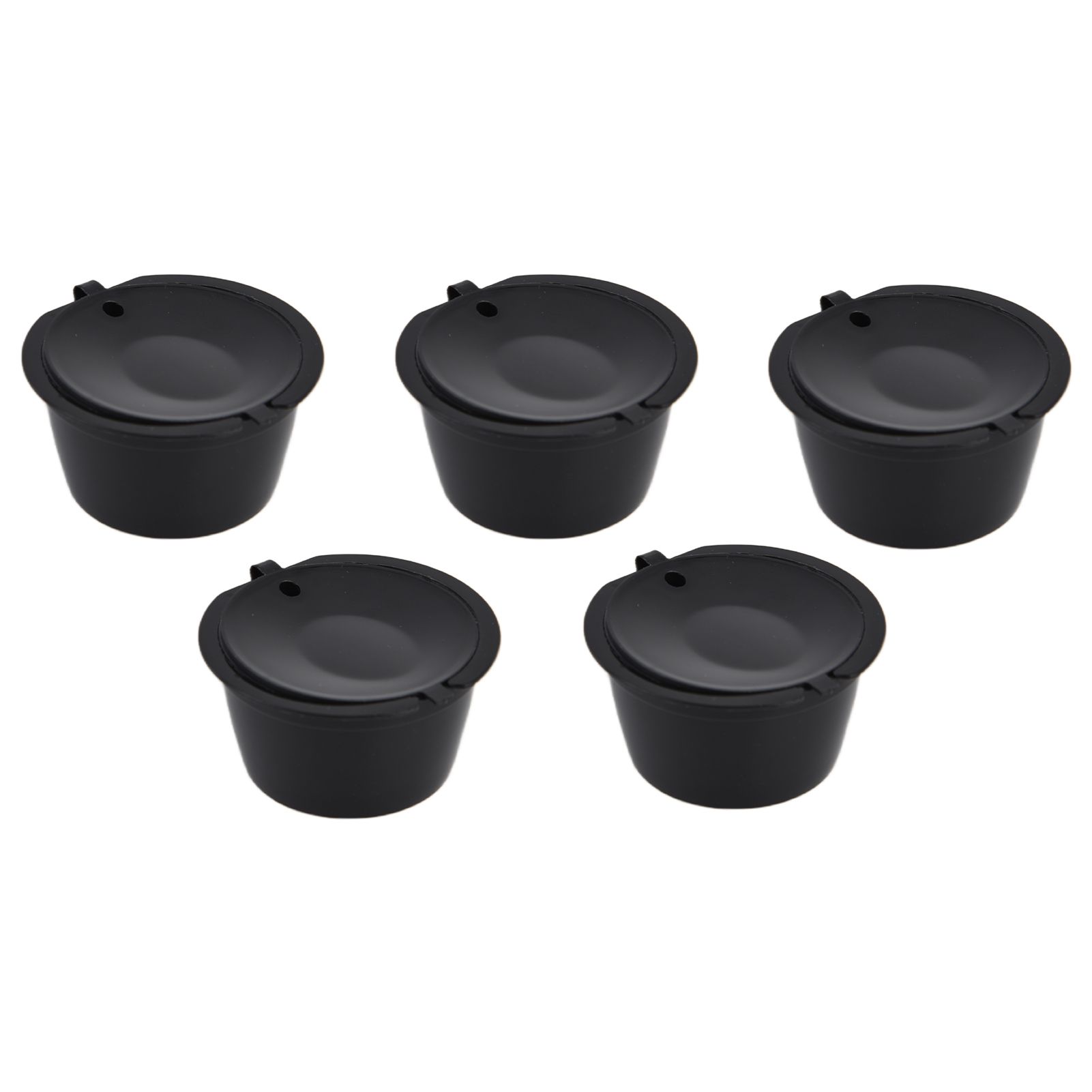5Pcs 50ml Coffee Capsule Reusable Coffee Filter Cup with Spoon for DOLCE GUSTO view 5