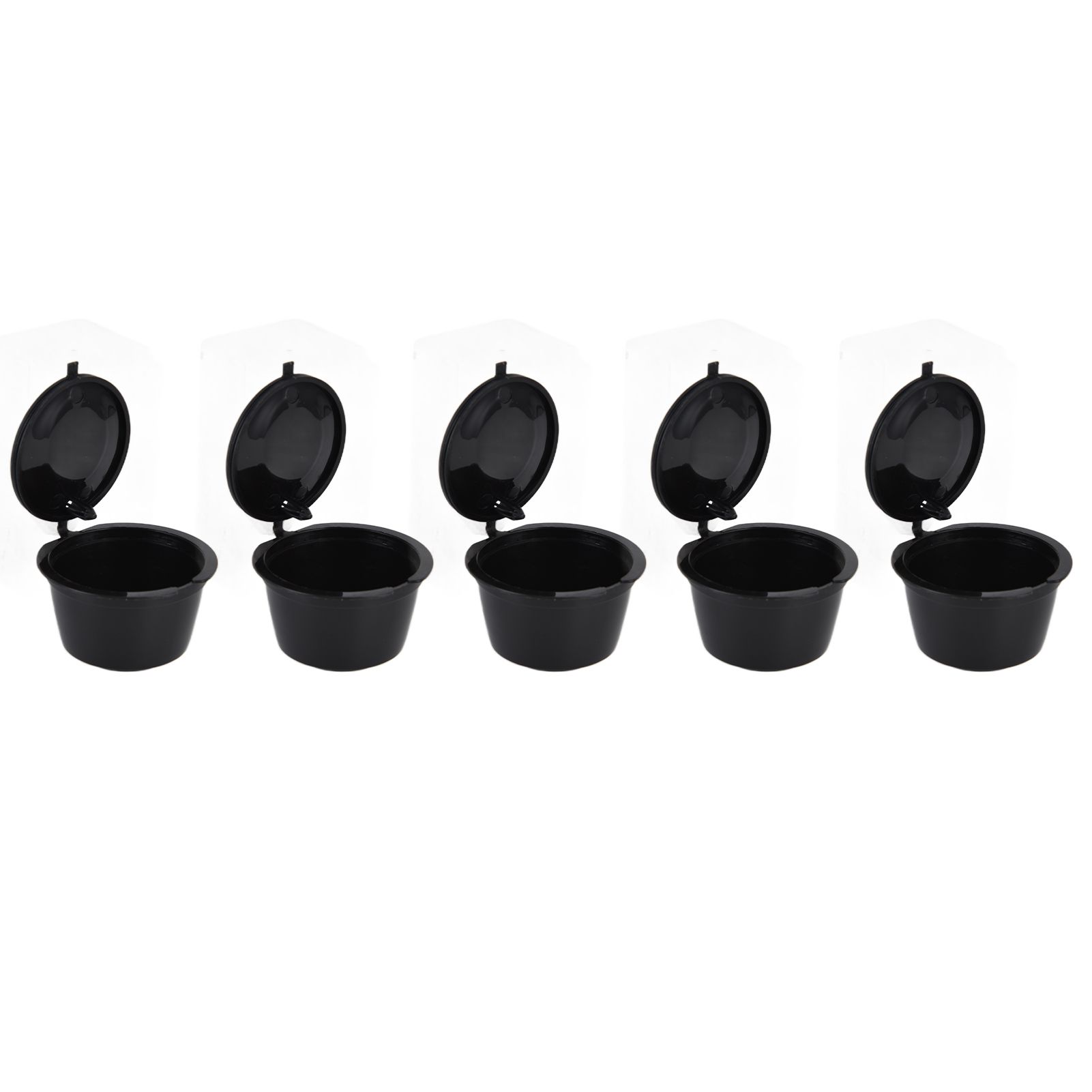 5Pcs 50ml Coffee Capsule Reusable Coffee Filter Cup with Spoon for DOLCE GUSTO view 8