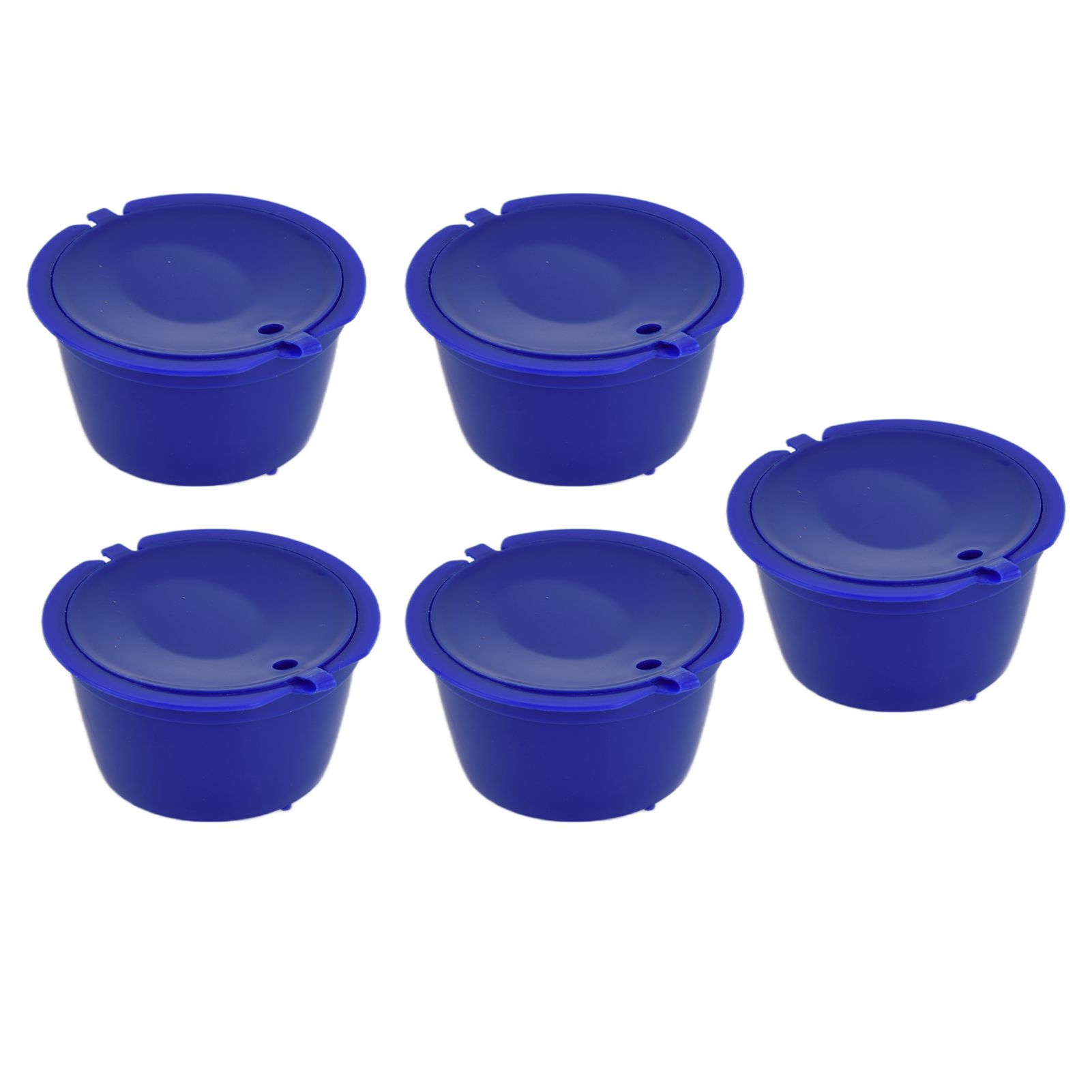 5Pcs 50ml Coffee Capsule Reusable Coffee Filter Cup with Spoon for DOLCE GUSTO view 4