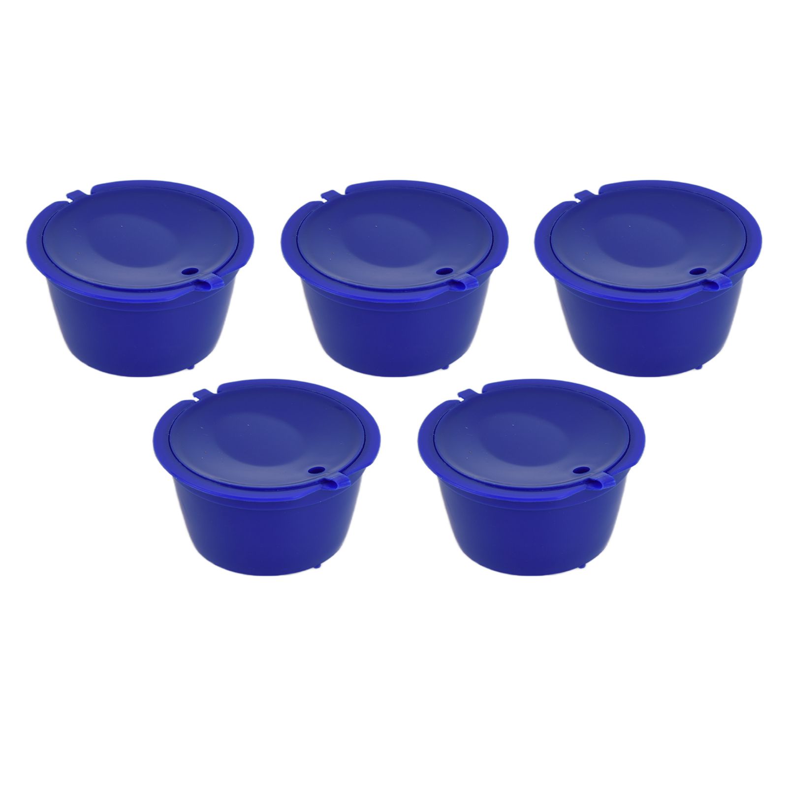 5Pcs 50ml Coffee Capsule Reusable Coffee Filter Cup with Spoon for DOLCE GUSTO view 5