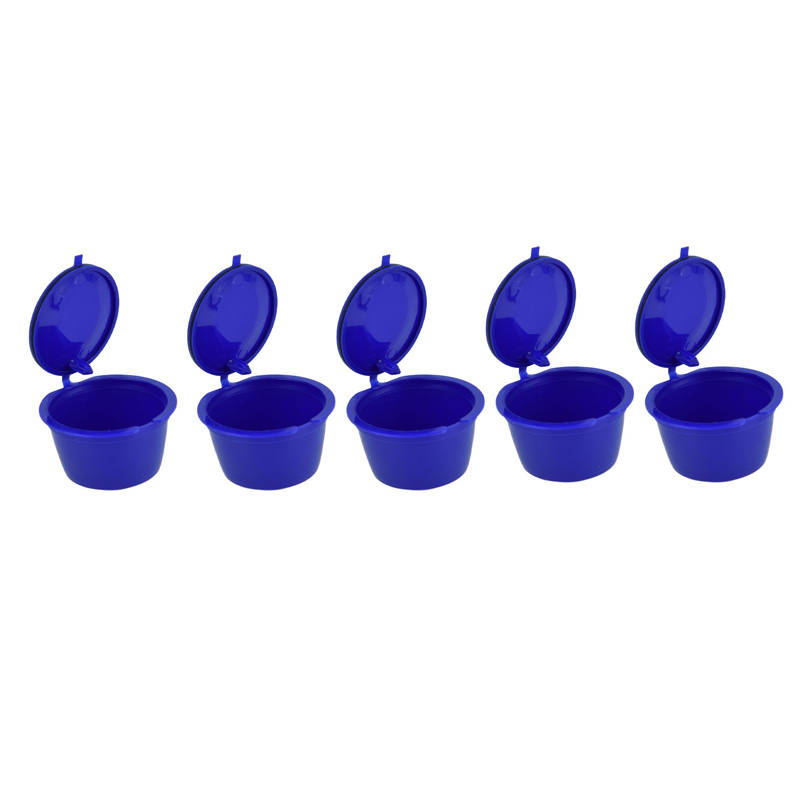 5Pcs 50ml Coffee Capsule Reusable Coffee Filter Cup with Spoon for DOLCE GUSTO view 6