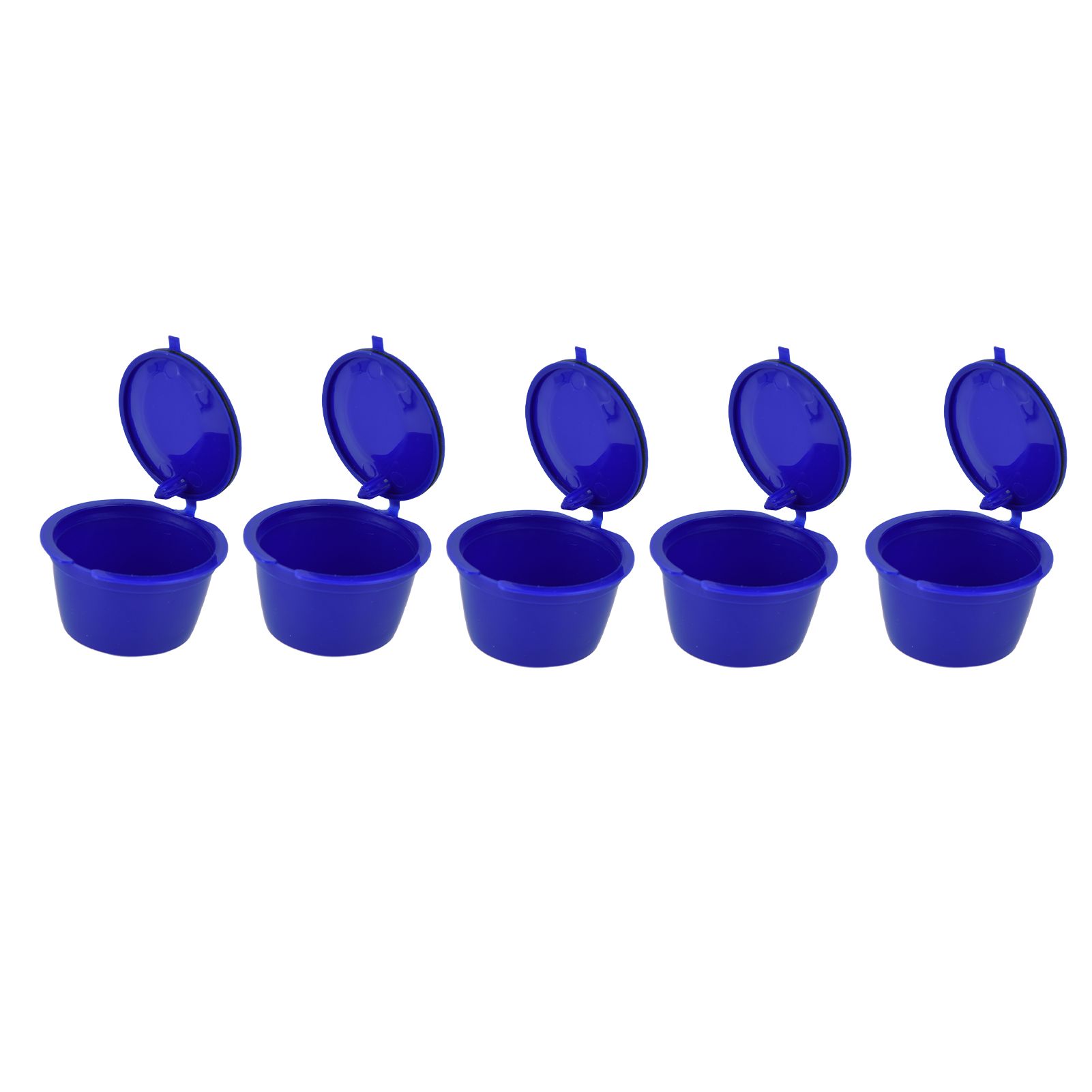 5Pcs 50ml Coffee Capsule Reusable Coffee Filter Cup with Spoon for DOLCE GUSTO view 7