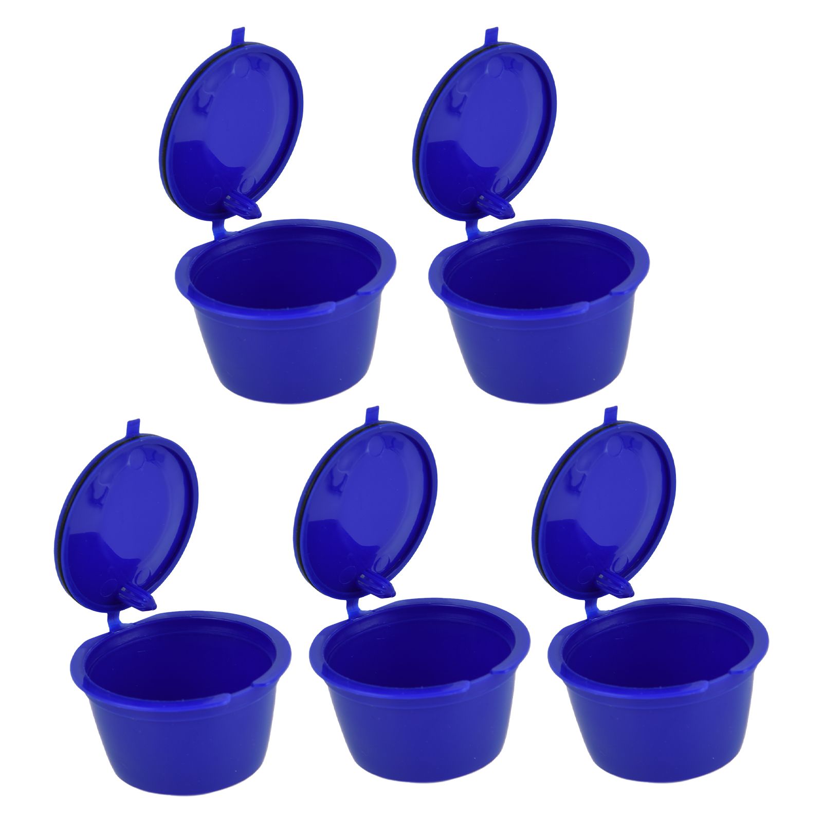 5Pcs 50ml Coffee Capsule Reusable Coffee Filter Cup with Spoon for DOLCE GUSTO view 8