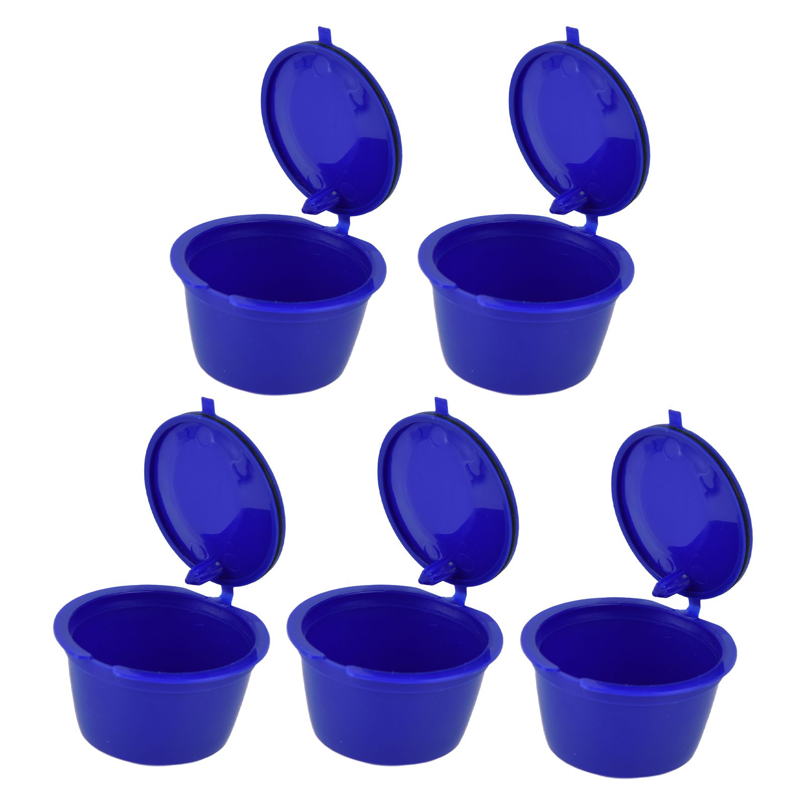 5Pcs 50ml Coffee Capsule Reusable Coffee Filter Cup with Spoon for DOLCE GUSTO view 9