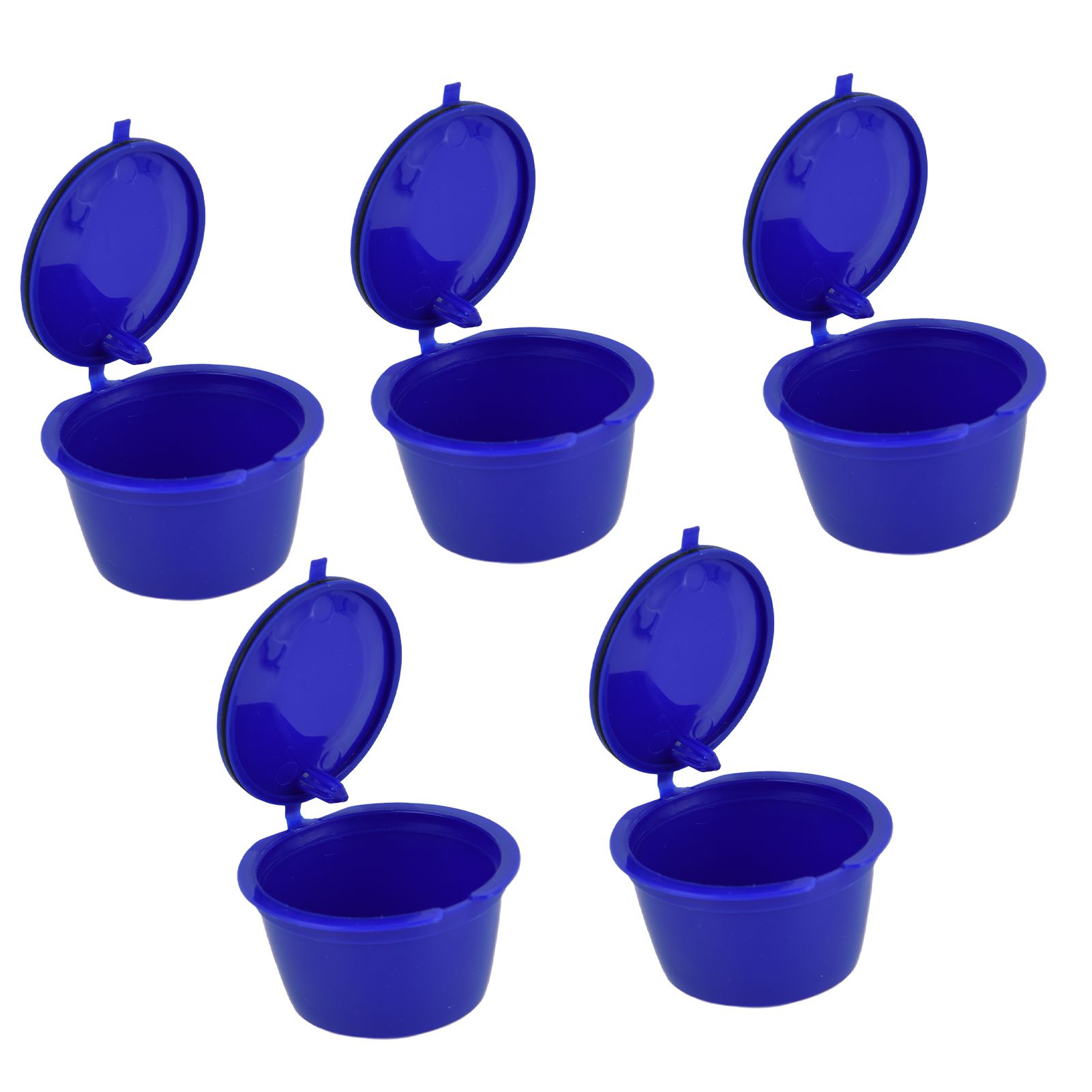 5Pcs 50ml Coffee Capsule Reusable Coffee Filter Cup with Spoon for DOLCE GUSTO view 10