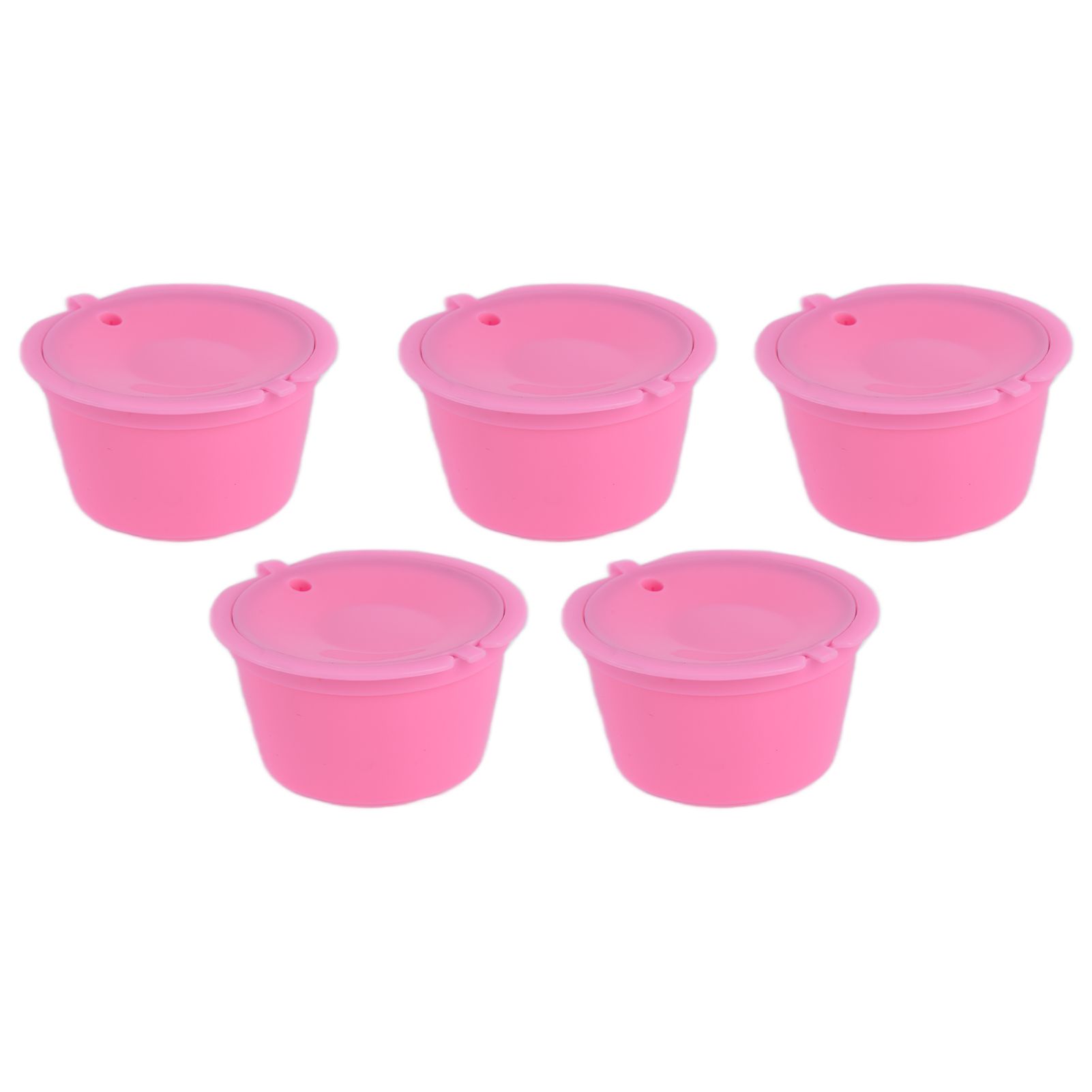 5Pcs 50ml Coffee Capsule Reusable Coffee Filter Cup with Spoon for DOLCE GUSTO view 5