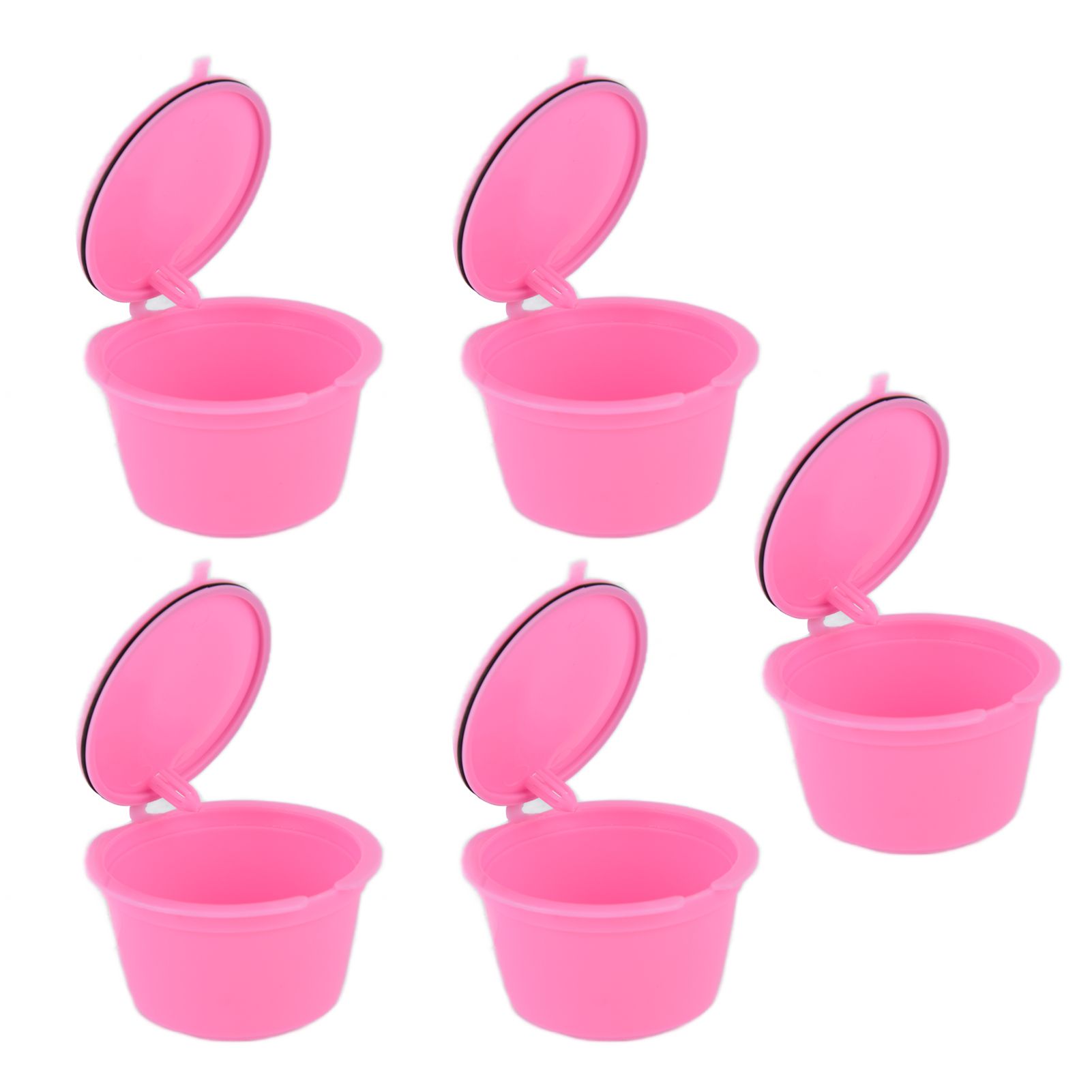 5Pcs 50ml Coffee Capsule Reusable Coffee Filter Cup with Spoon for DOLCE GUSTO view 10