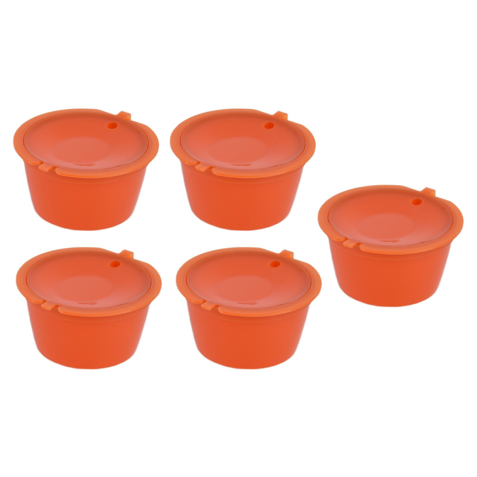 5Pcs 50ml Coffee Capsule Reusable Coffee Filter Cup with Spoon for DOLCE GUSTO view 5