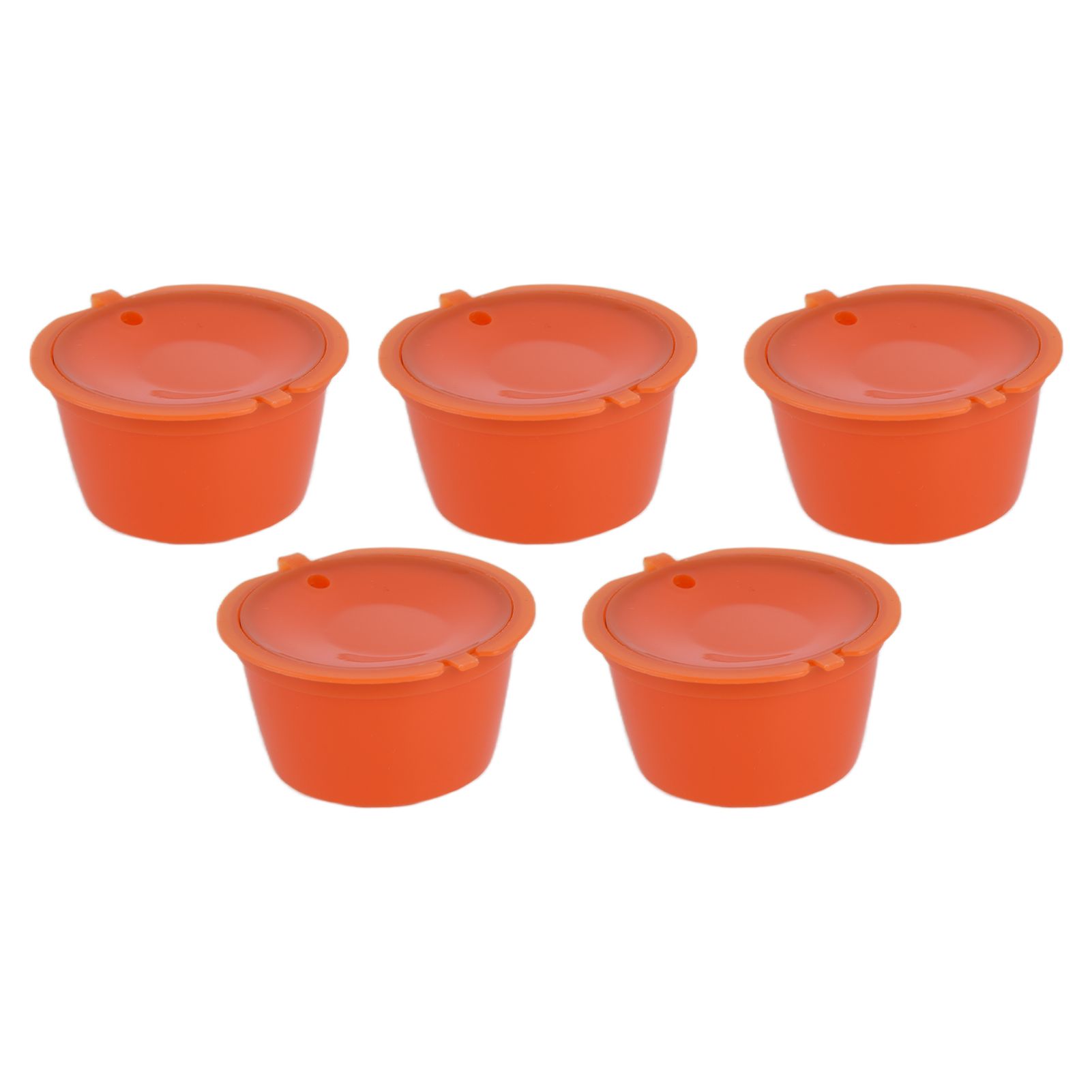 5Pcs 50ml Coffee Capsule Reusable Coffee Filter Cup with Spoon for DOLCE GUSTO view 9