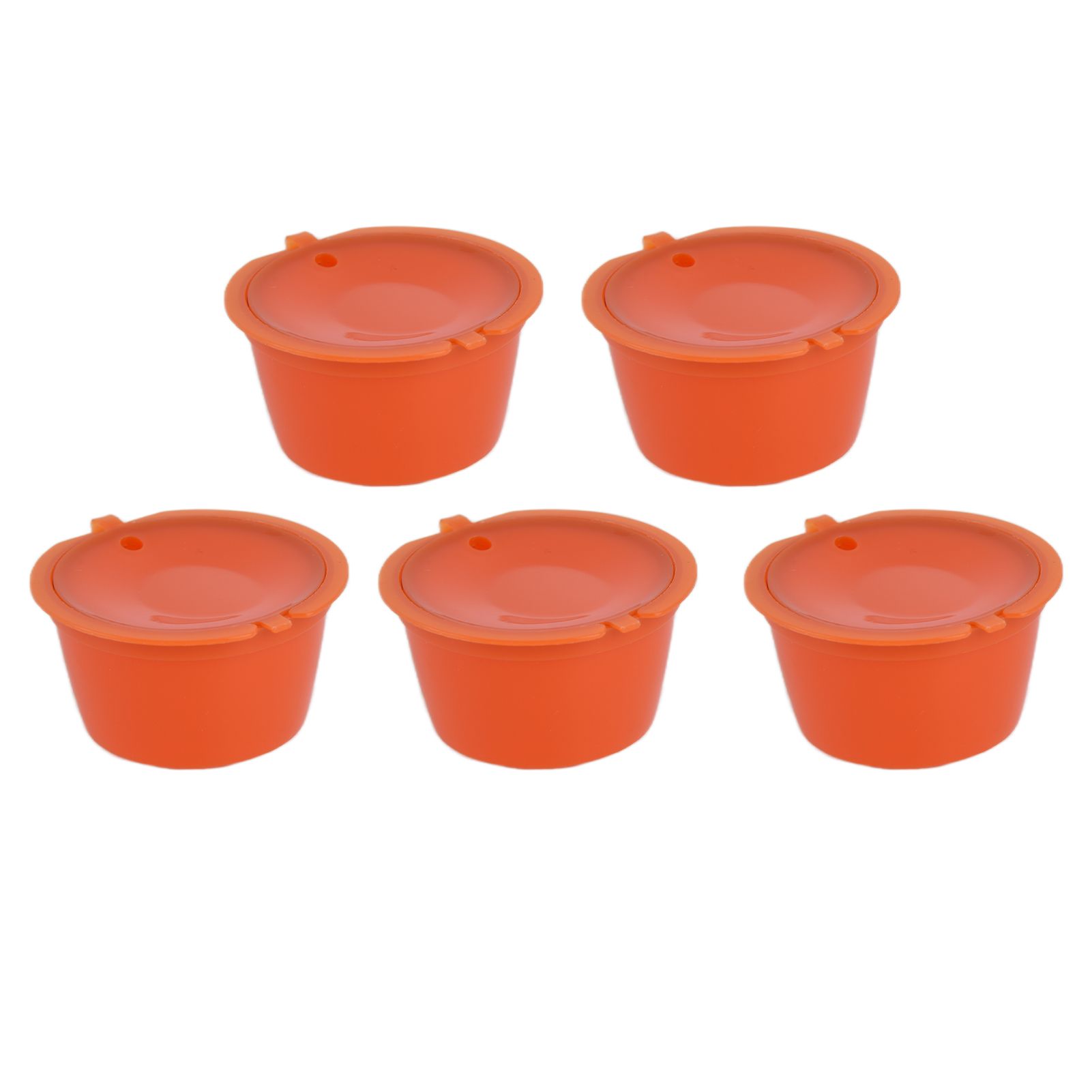 5Pcs 50ml Coffee Capsule Reusable Coffee Filter Cup with Spoon for DOLCE GUSTO view 10