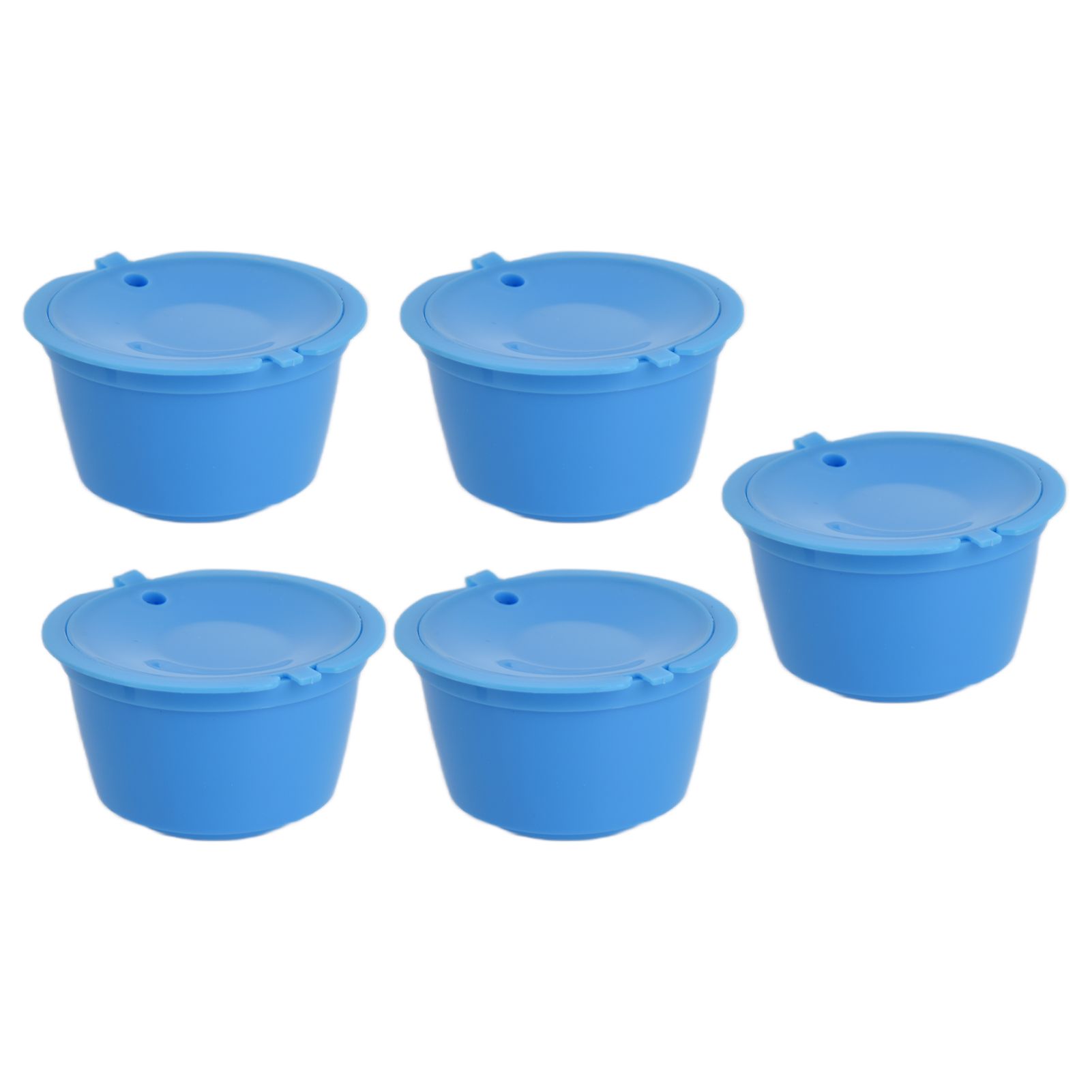 5Pcs 50ml Coffee Capsule Reusable Coffee Filter Cup with Spoon for DOLCE GUSTO view 5