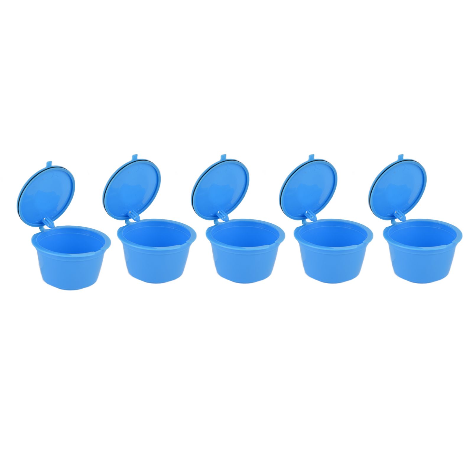 5Pcs 50ml Coffee Capsule Reusable Coffee Filter Cup with Spoon for DOLCE GUSTO view 9