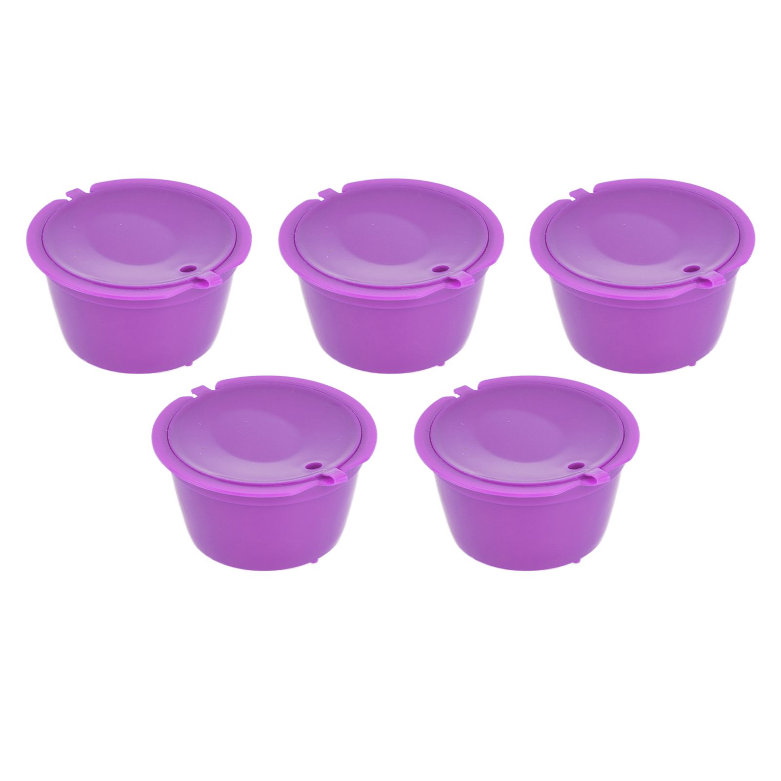 5Pcs 50ml Coffee Capsule Reusable Coffee Filter Cup with Spoon for DOLCE GUSTO view 5