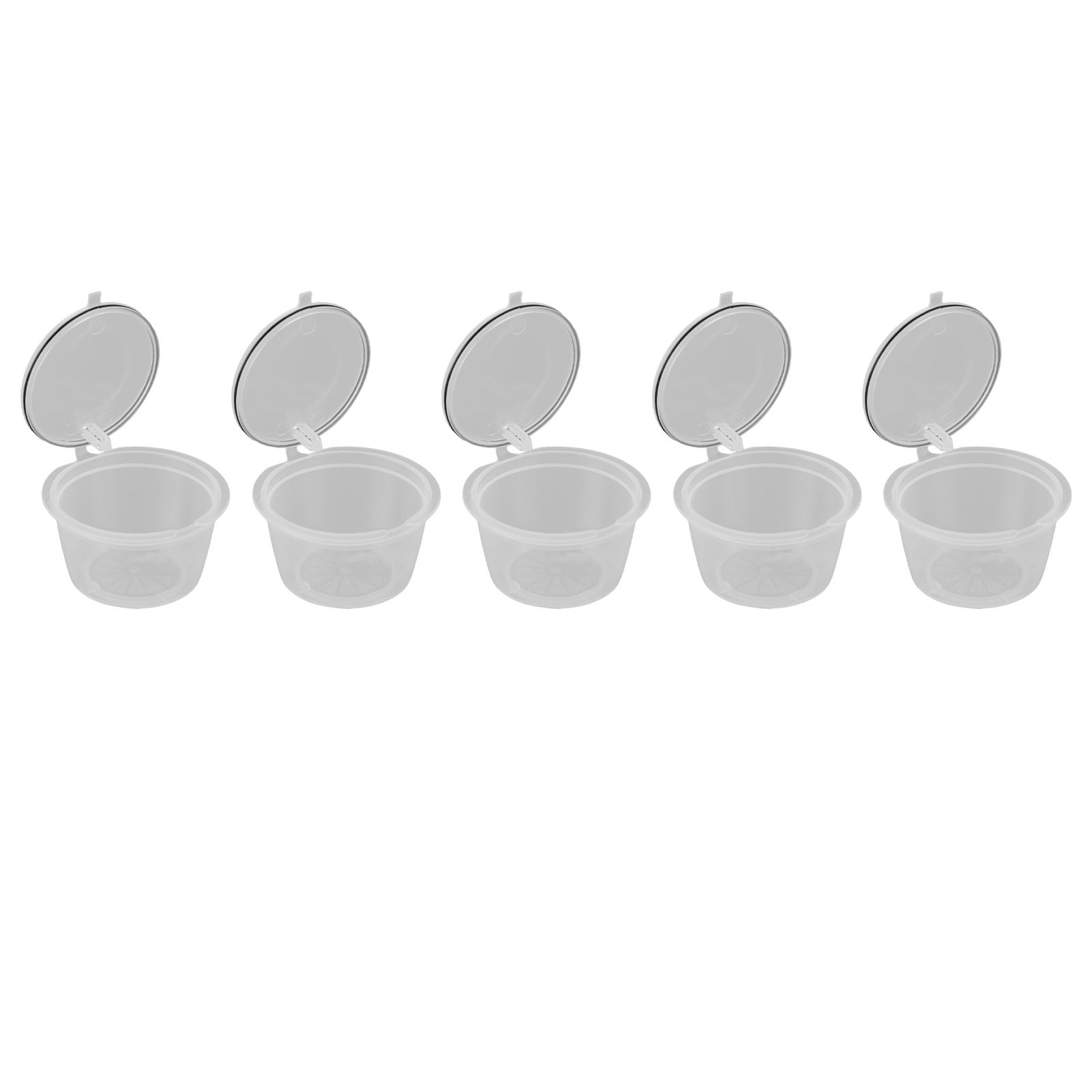 5Pcs 50ml Coffee Capsule Reusable Coffee Filter Cup with Spoon for DOLCE GUSTO view 6