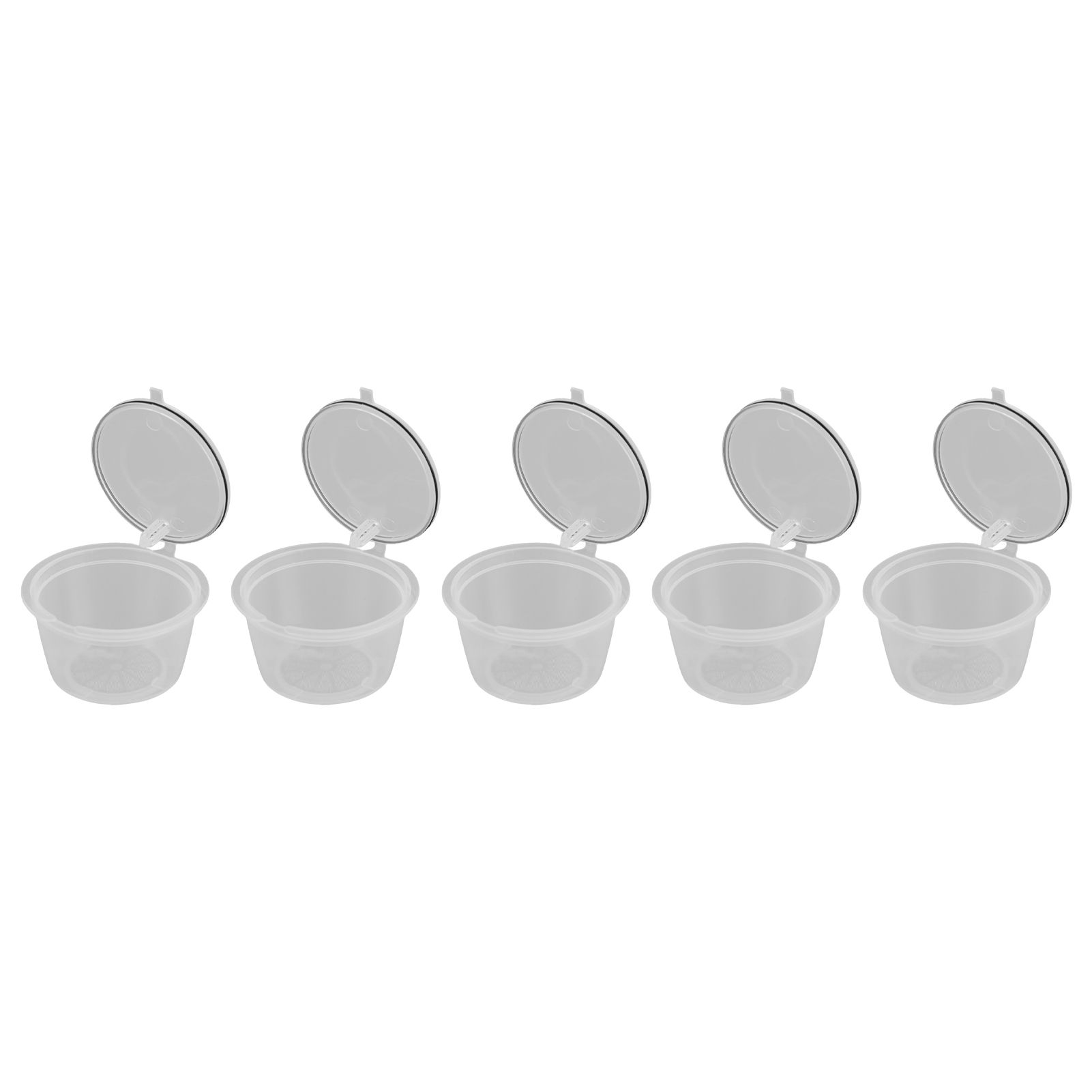 5Pcs 50ml Coffee Capsule Reusable Coffee Filter Cup with Spoon for DOLCE GUSTO view 10