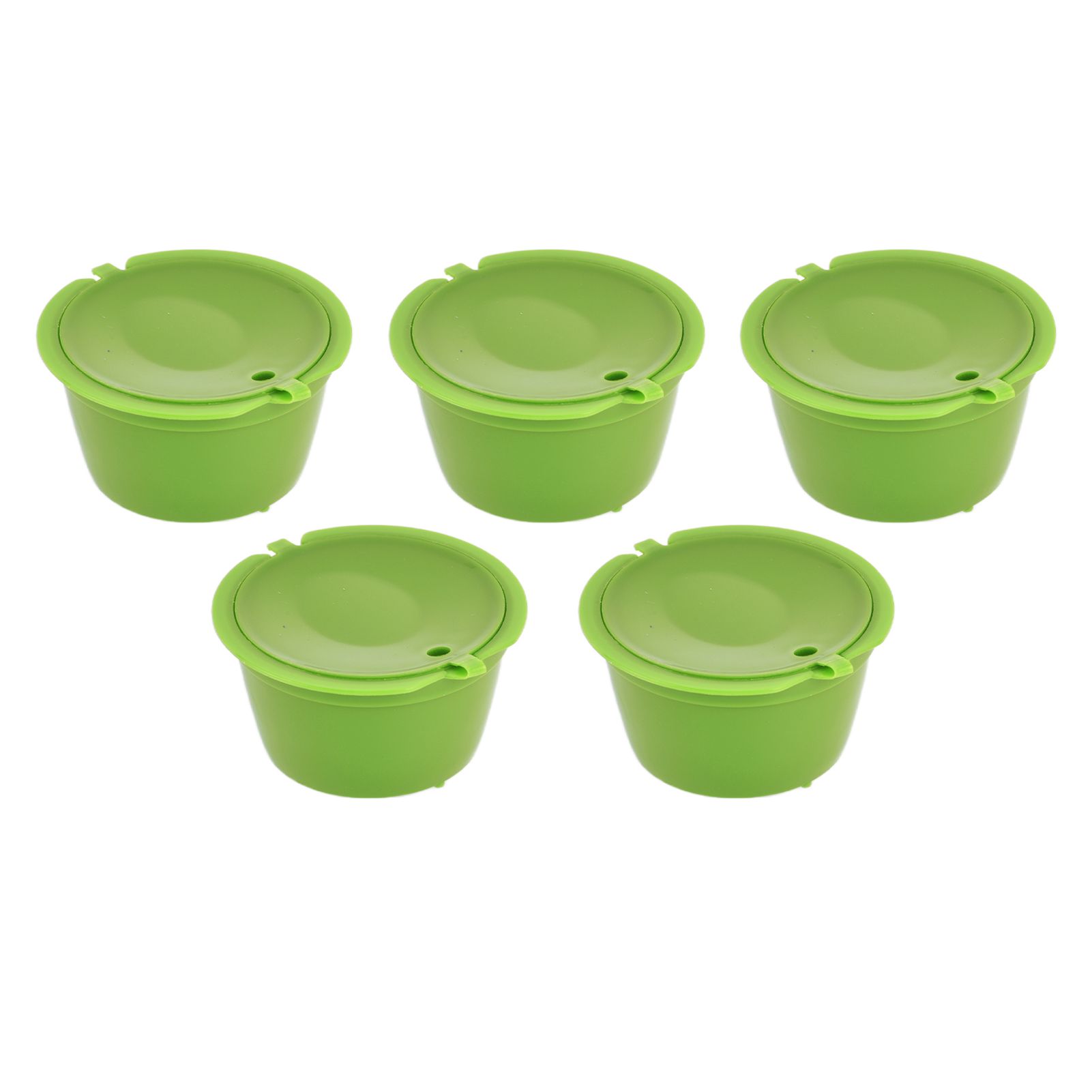 5Pcs 50ml Coffee Capsule Reusable Coffee Filter Cup with Spoon for DOLCE GUSTO view 5