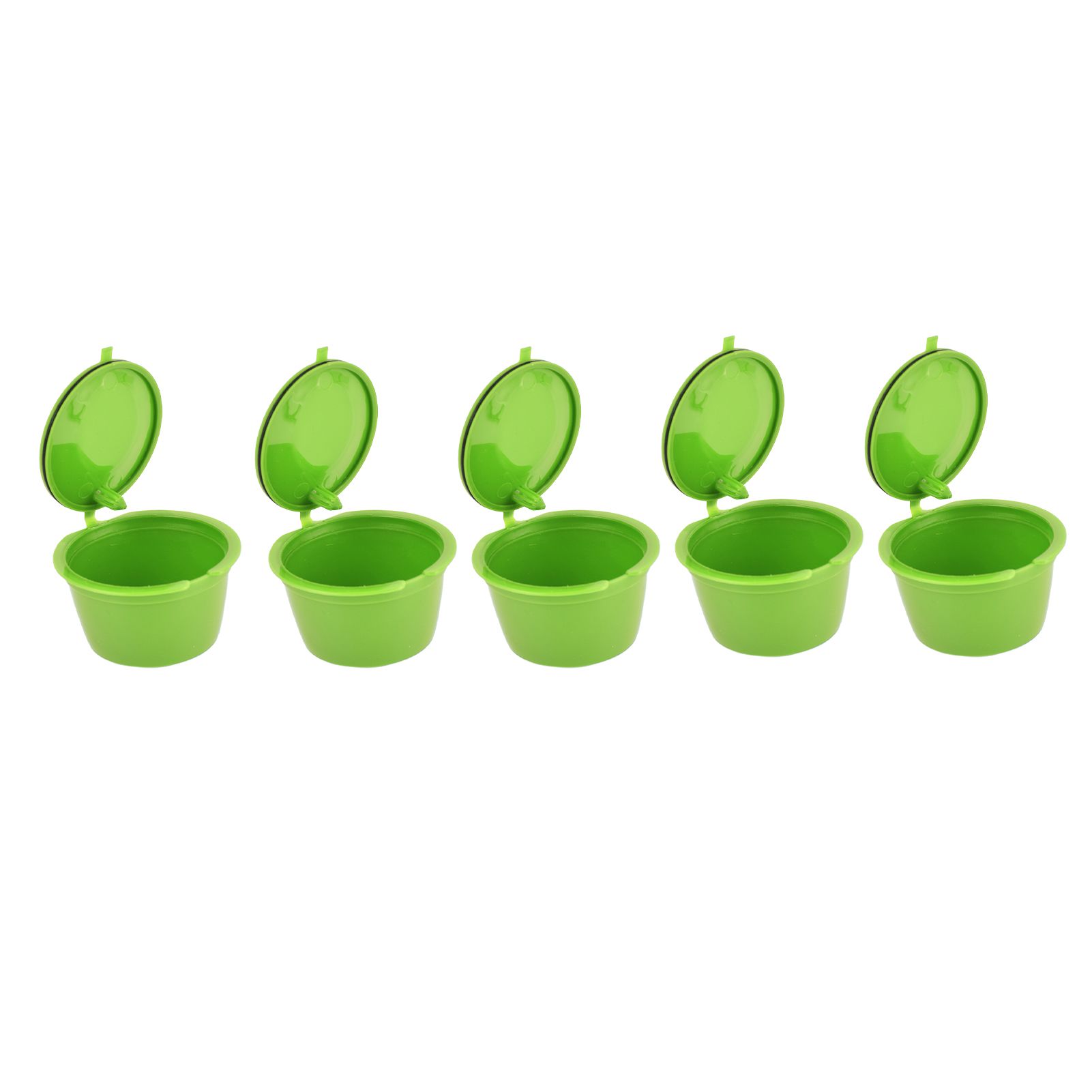 5Pcs 50ml Coffee Capsule Reusable Coffee Filter Cup with Spoon for DOLCE GUSTO view 6