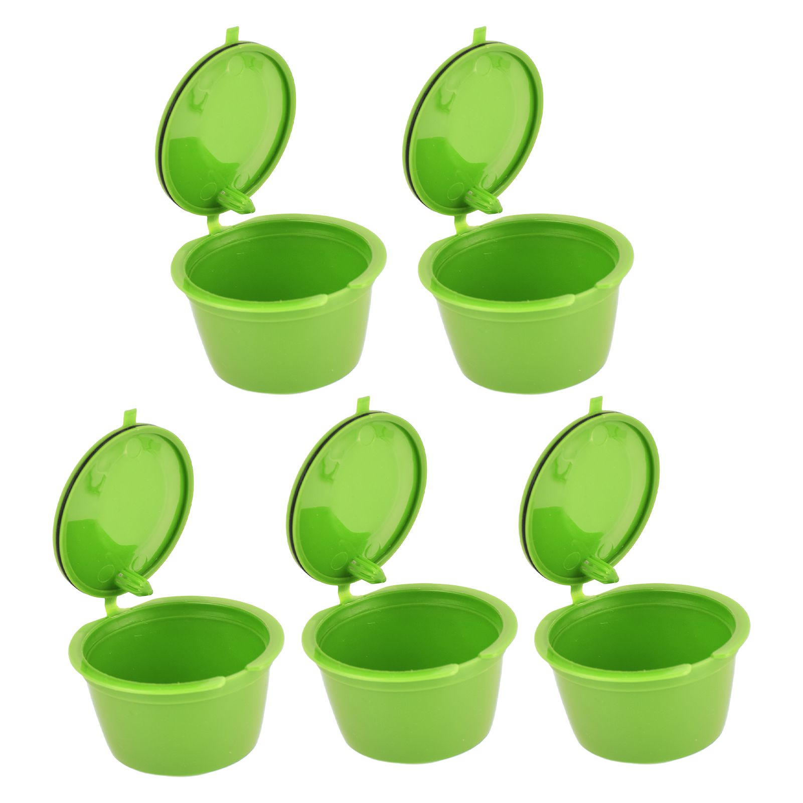5Pcs 50ml Coffee Capsule Reusable Coffee Filter Cup with Spoon for DOLCE GUSTO view 8