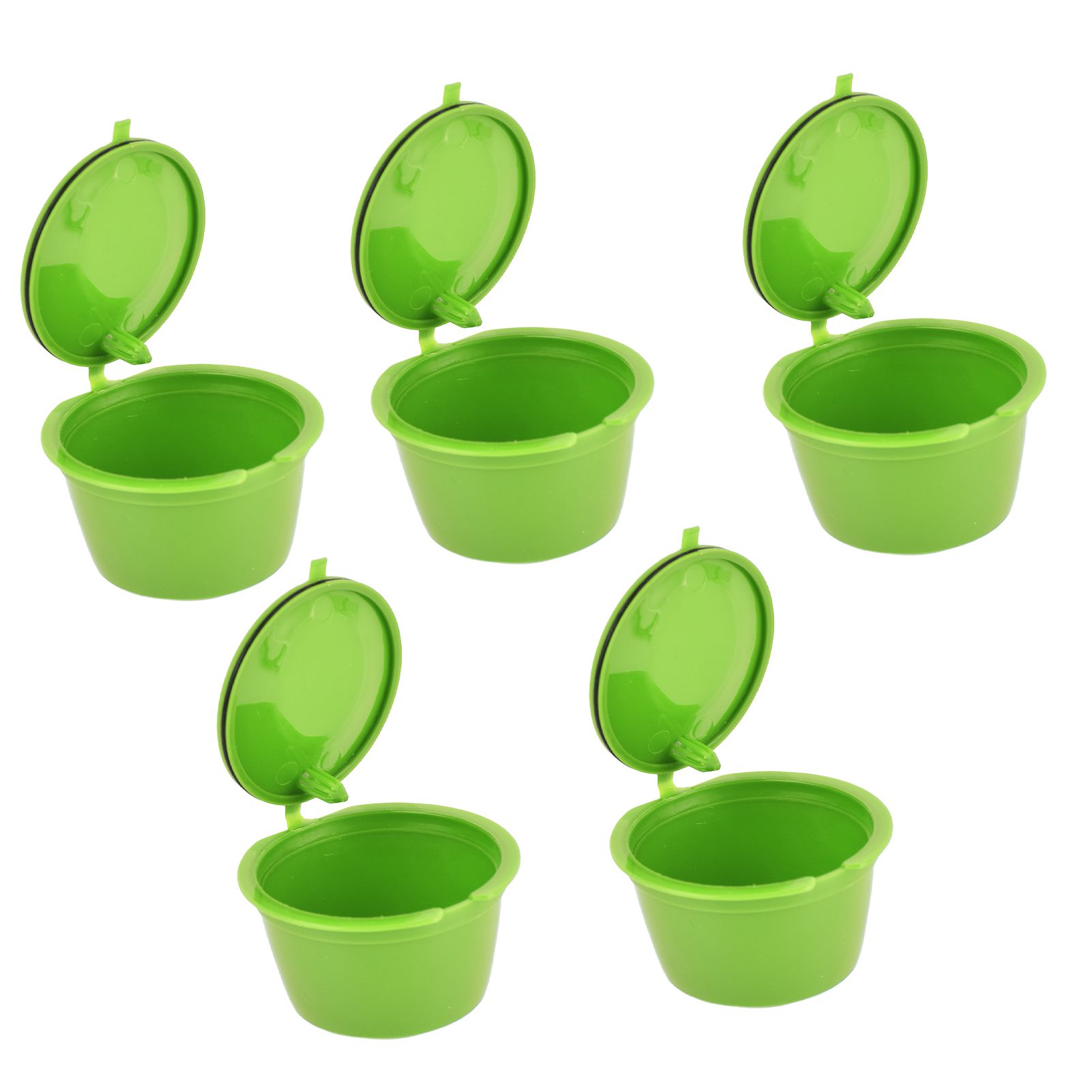 5Pcs 50ml Coffee Capsule Reusable Coffee Filter Cup with Spoon for DOLCE GUSTO view 10