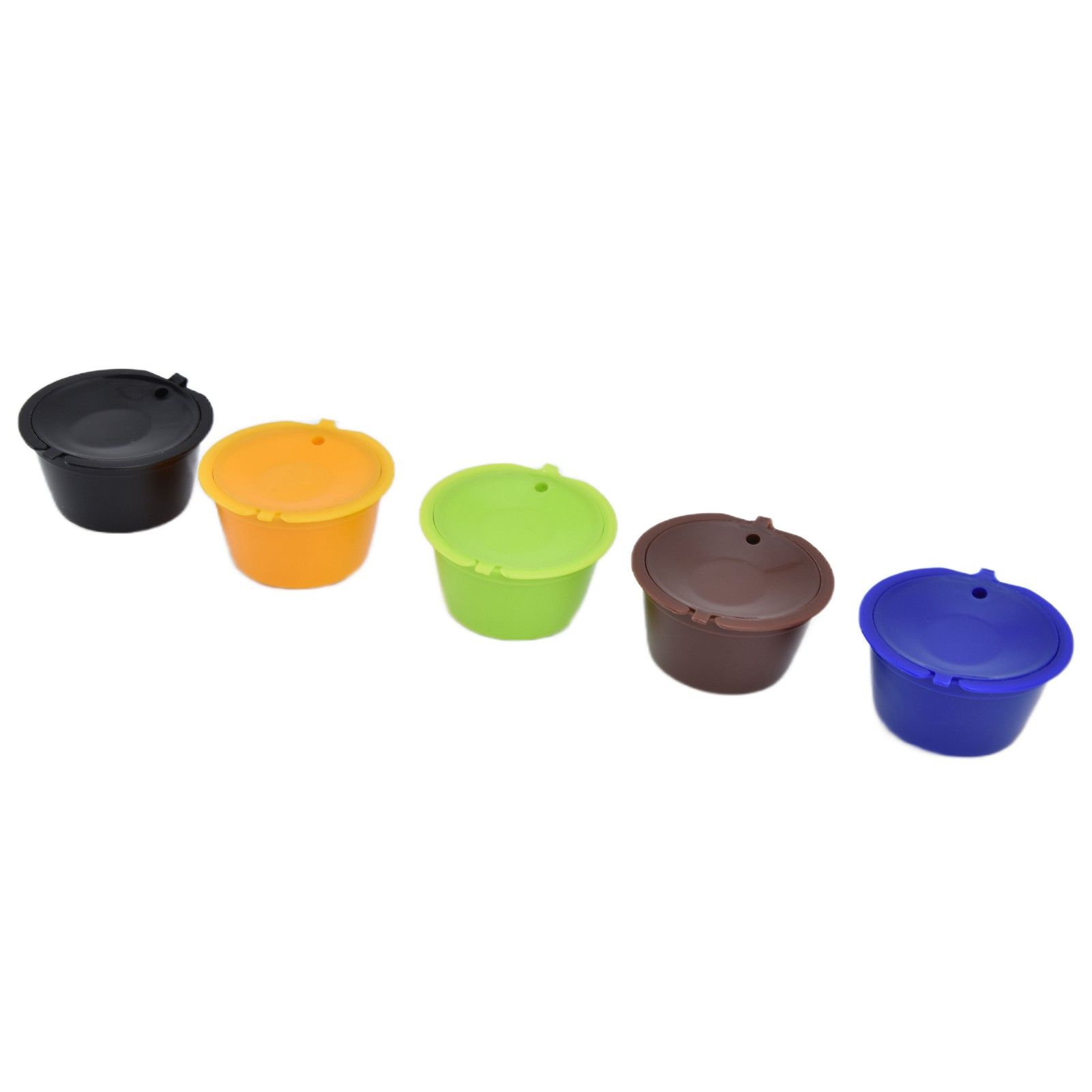 5Pcs Reusable Coffee Pod 50ml Refillable Coffee Capsule with Spoon Convenient view 2