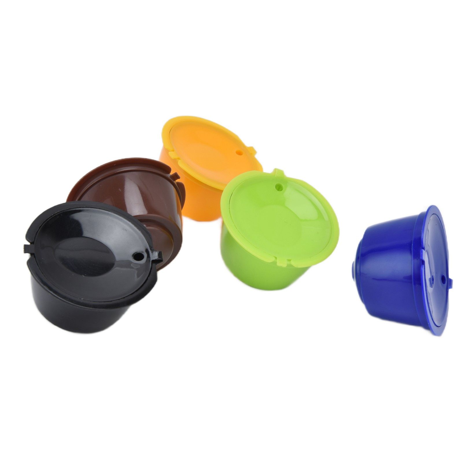 5Pcs Reusable Coffee Pod 50ml Refillable Coffee Capsule with Spoon Convenient view 4